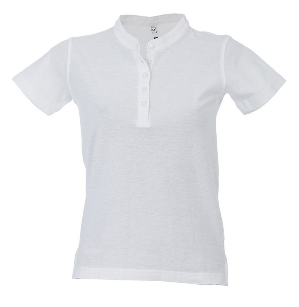 Γυναικεία Μπλούζα Πόλο Kuwait Lady JRC Πικέ με Γιακά Μάο White