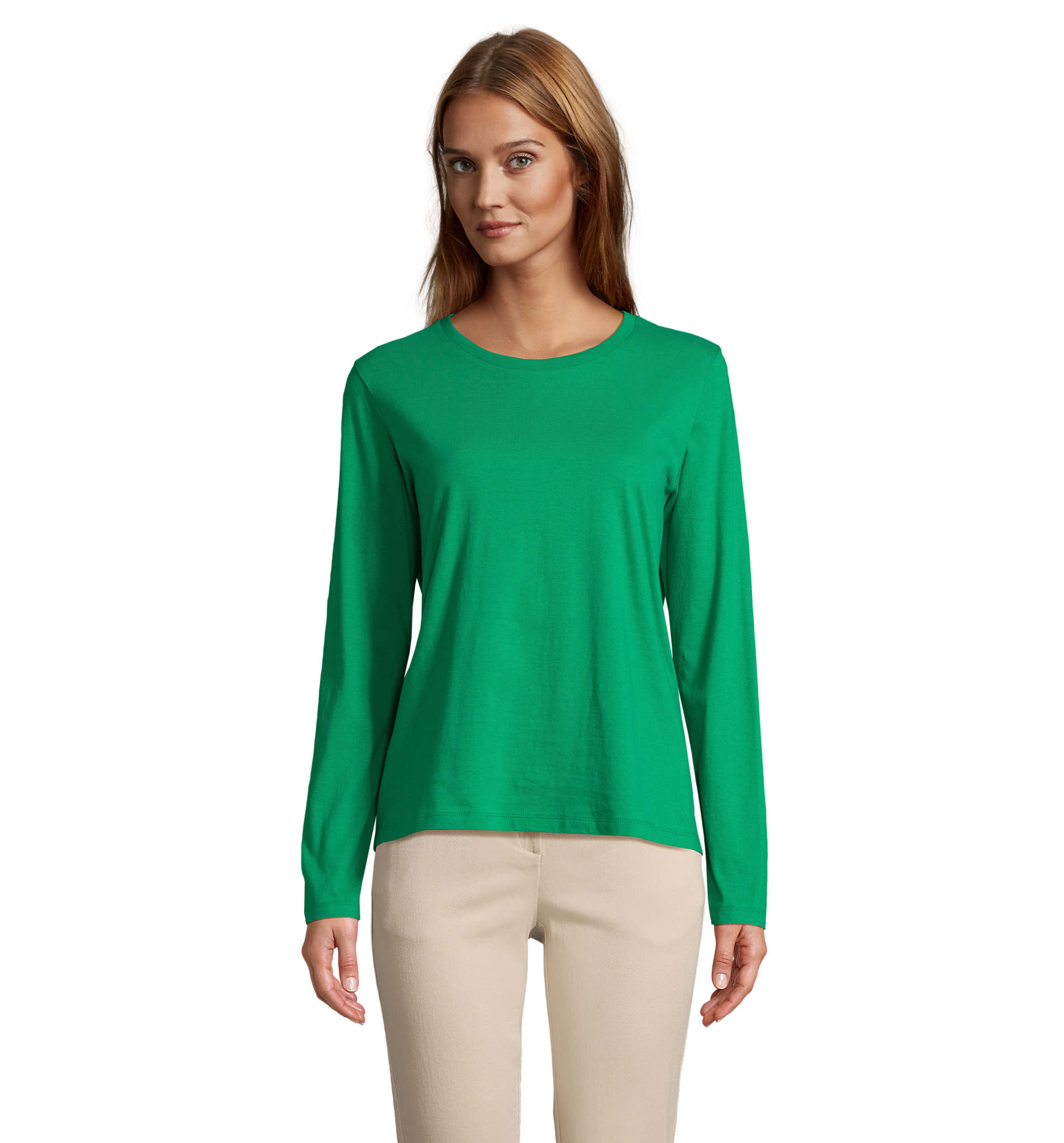 Γυναικείο Μακρυμάνικο T-shirt 04443 Sol's Monarch Women Kelly Green