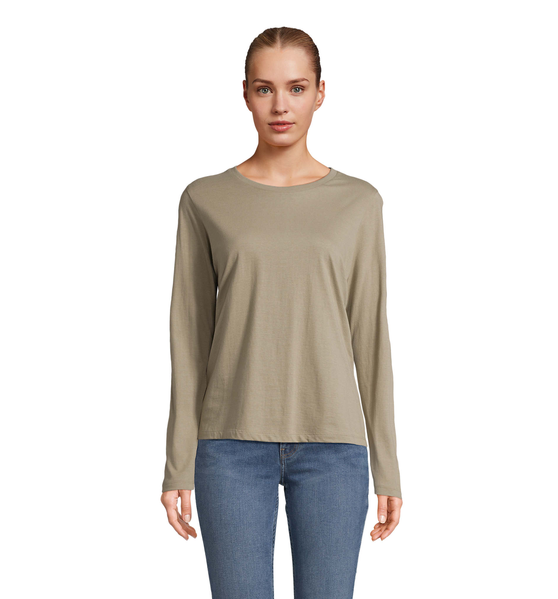 Γυναικείο Μακρυμάνικο T-shirt 04443 Sol's Monarch Women Khaki