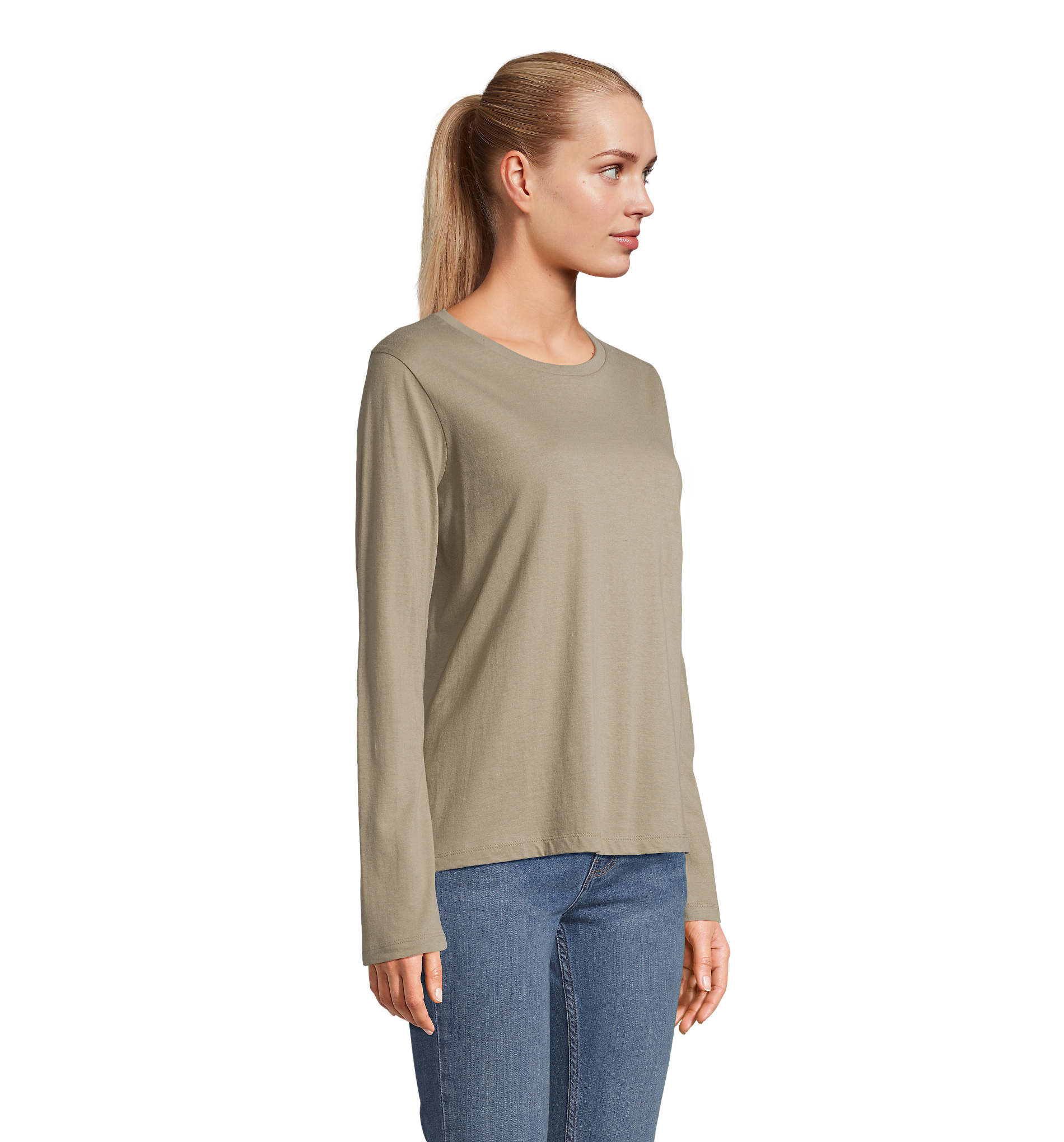 Γυναικείο Μακρυμάνικο T-shirt 04443 Sol's Monarch Women Khaki