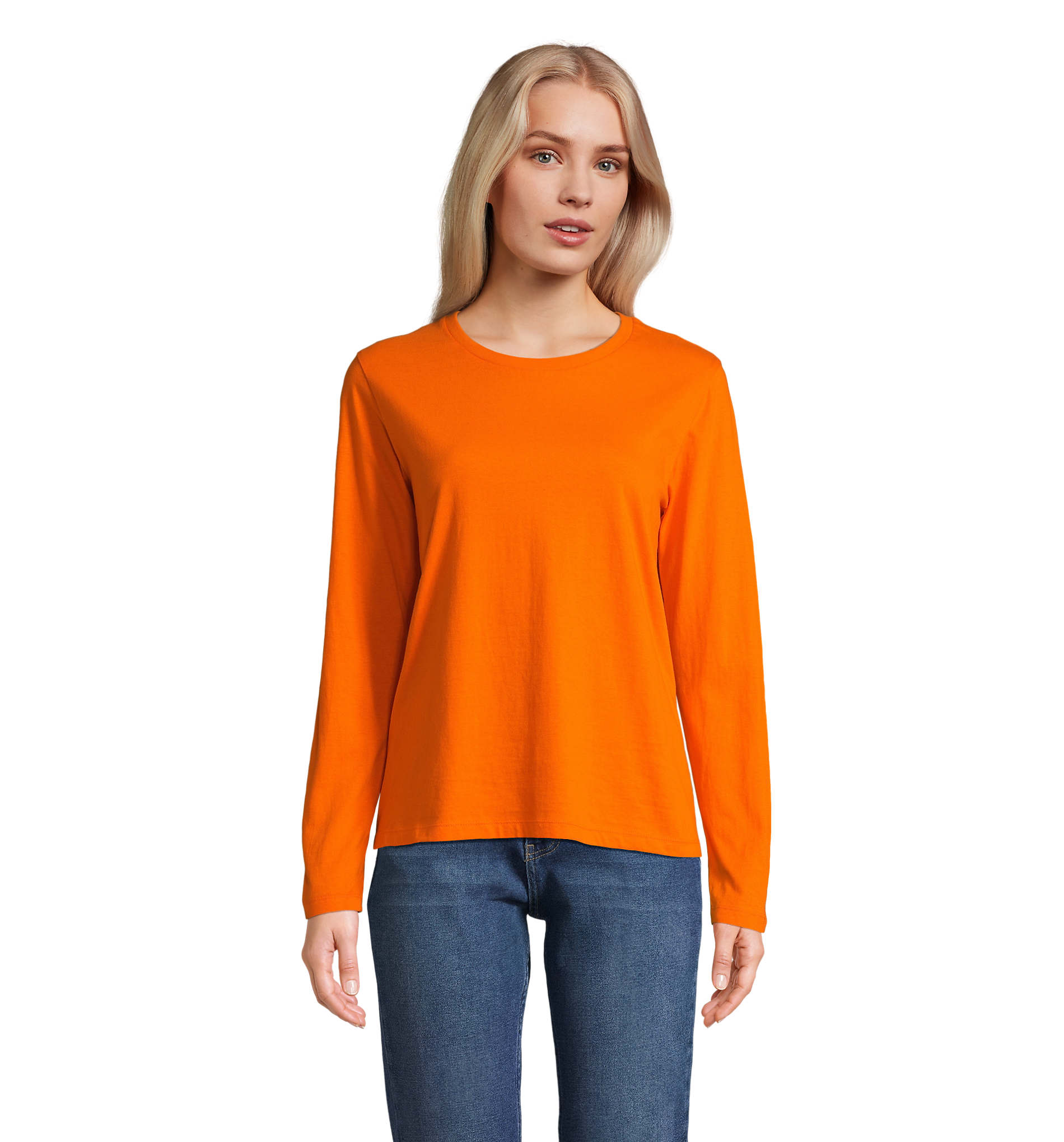 Γυναικείο μακρυμάνικο T-shirt Sol's Monarch Women - 04443 Πορτοκαλί