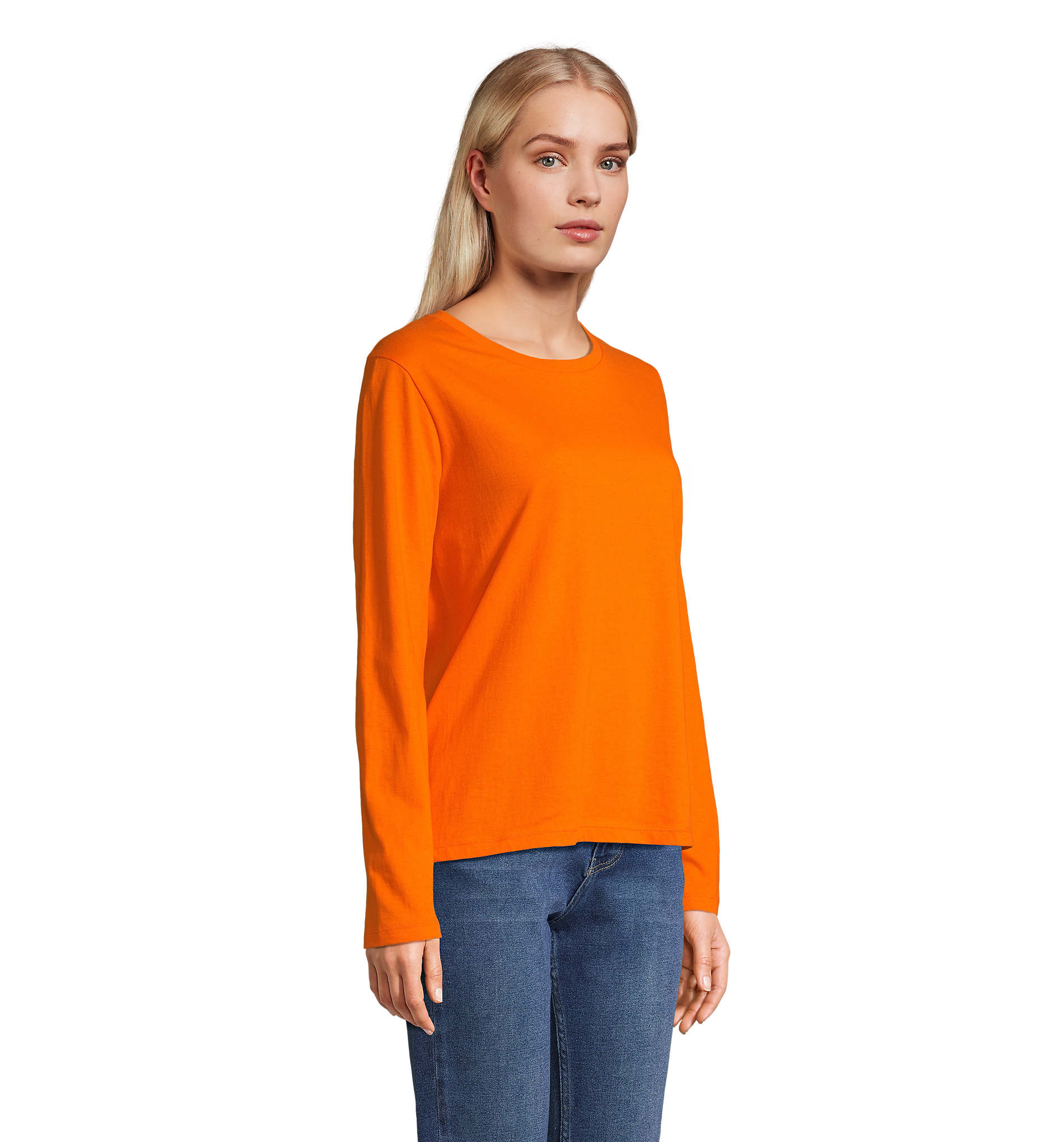 Γυναικείο μακρυμάνικο T-shirt Sol's Monarch Women - 04443 Orange
