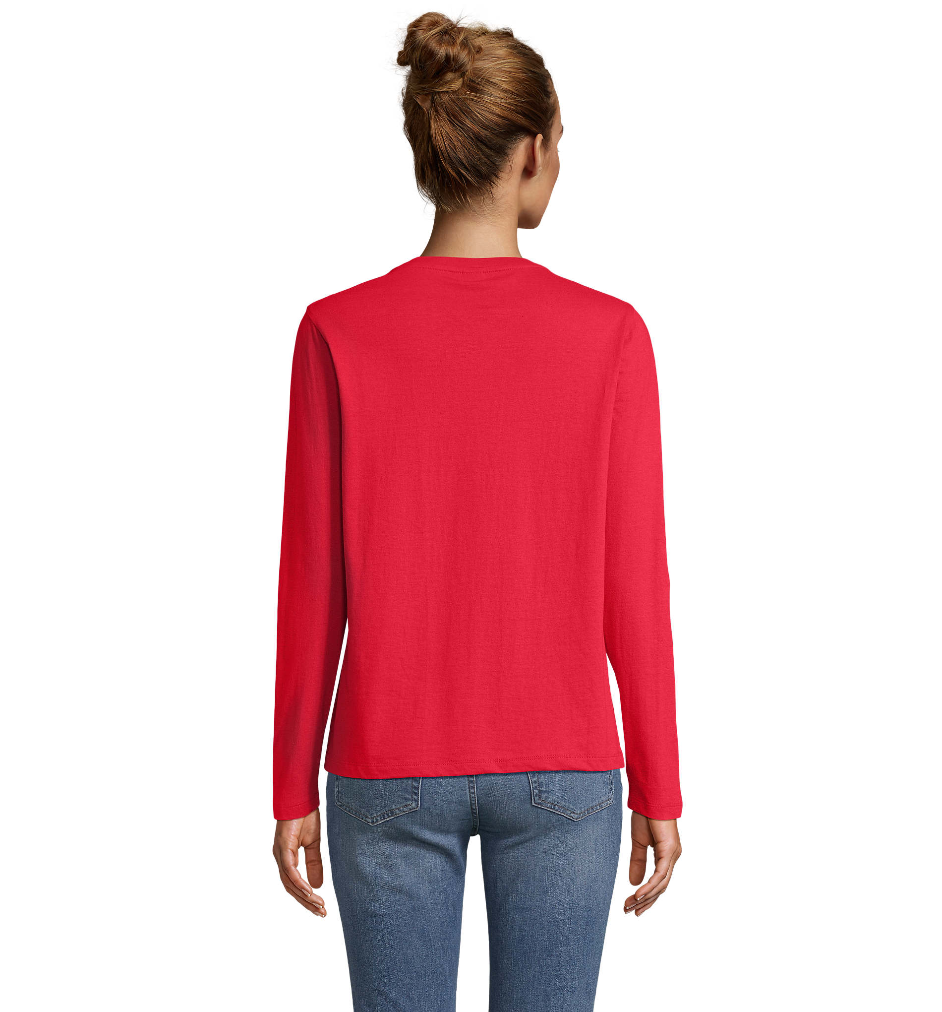 Γυναικείο Μακρυμάνικο T-shirt 04443 Sol's Monarch Women Red
