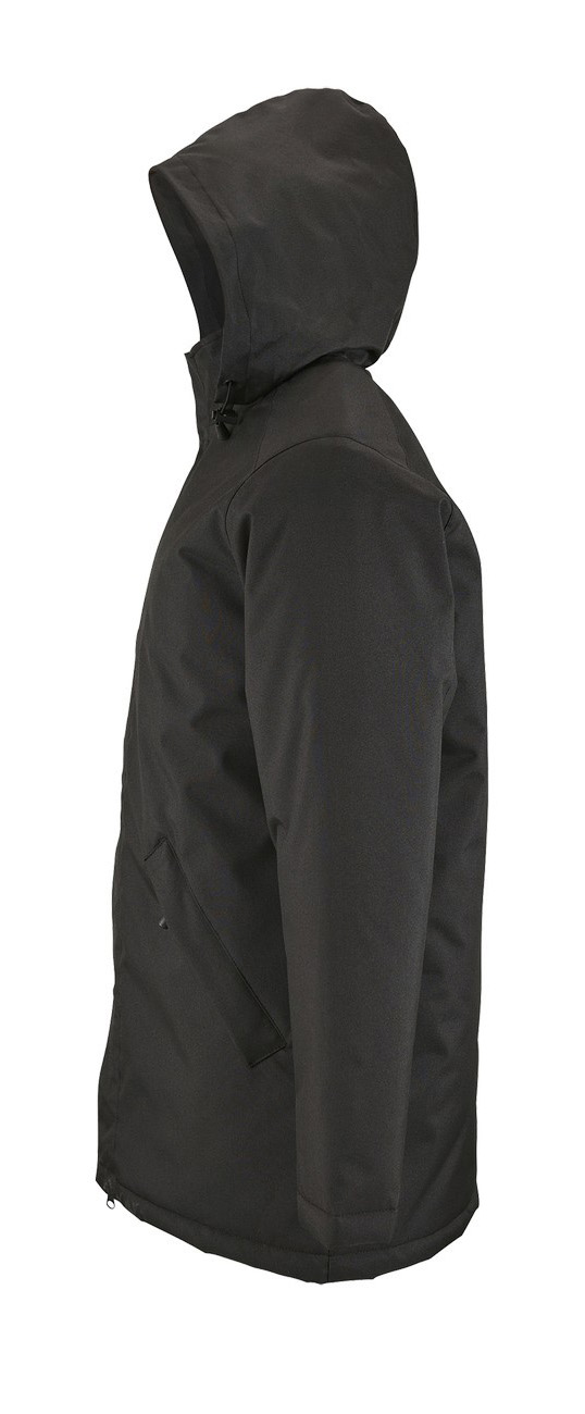 Unisex Μακρύ Παρκά 02109 Sol&Apos S Robyn Black ανδρικά Μπουφάν Simple Wear