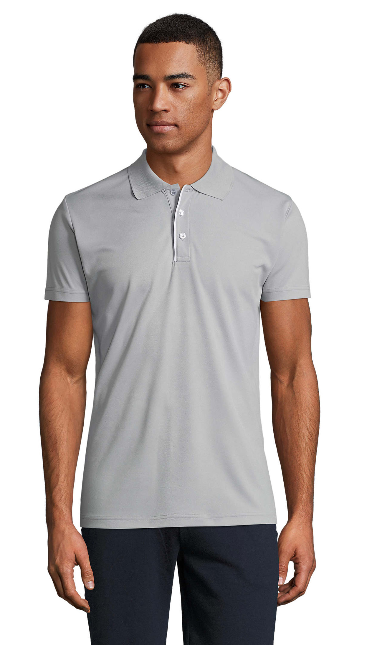 Ανδρικό Αθλητικό Πόλο 01180 Sol's Performer Men Pure Grey
