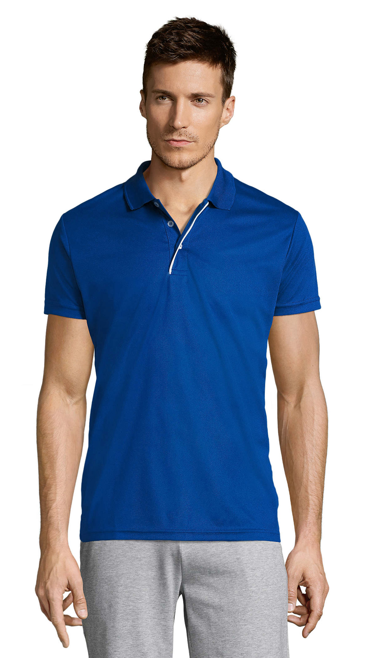 Ανδρικό Αθλητικό Πόλο 01180 Sol's Performer Men Royal Blue