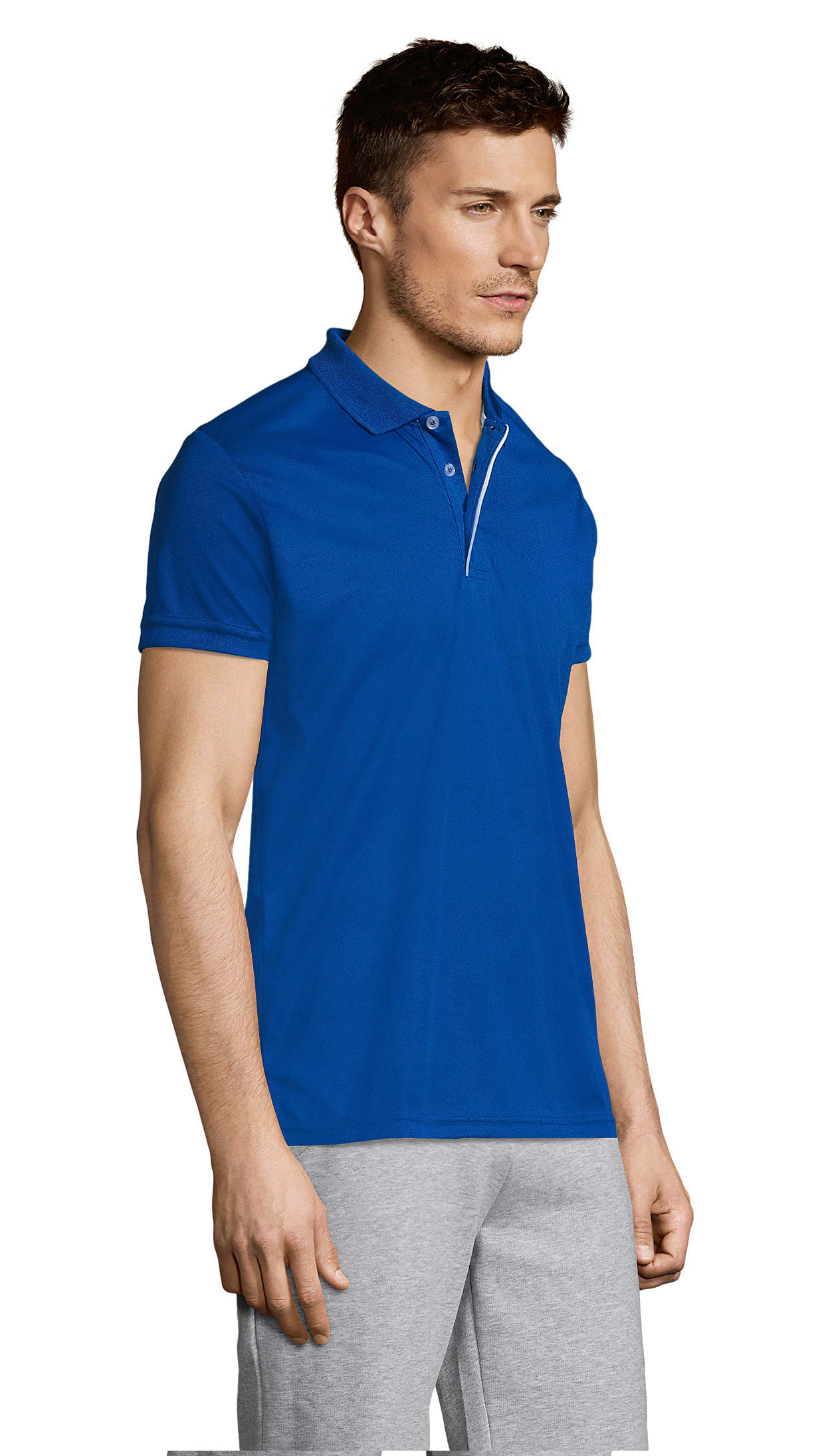 Ανδρικό Αθλητικό Πόλο 01180 Sol&Apos S Performer Men Royal Blue ανδρικά Μπλούζες Polo Simple Wear