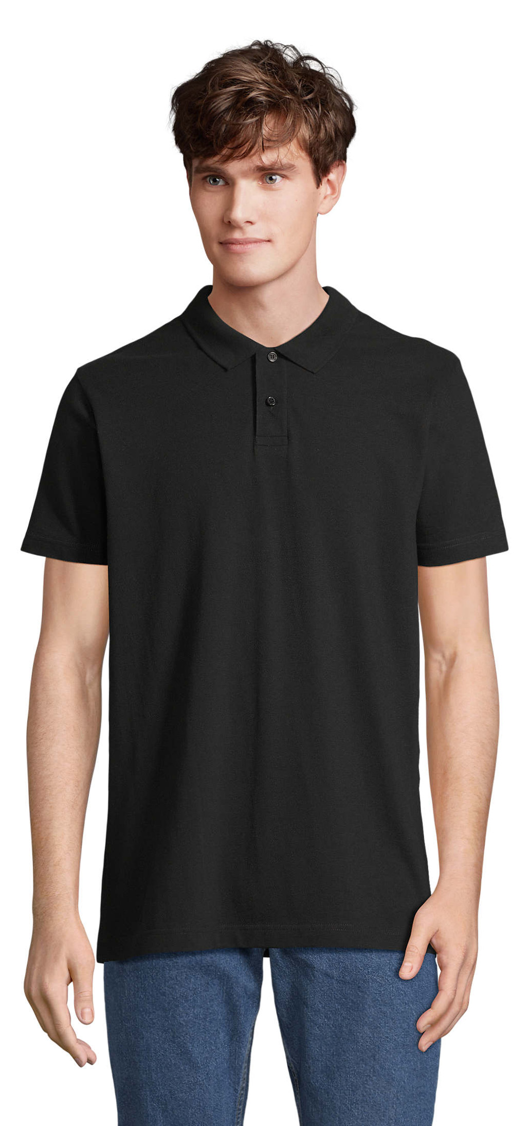 Unisex Μπλούζα Πόλο Πικέ 04502 Sol's Pulse Black