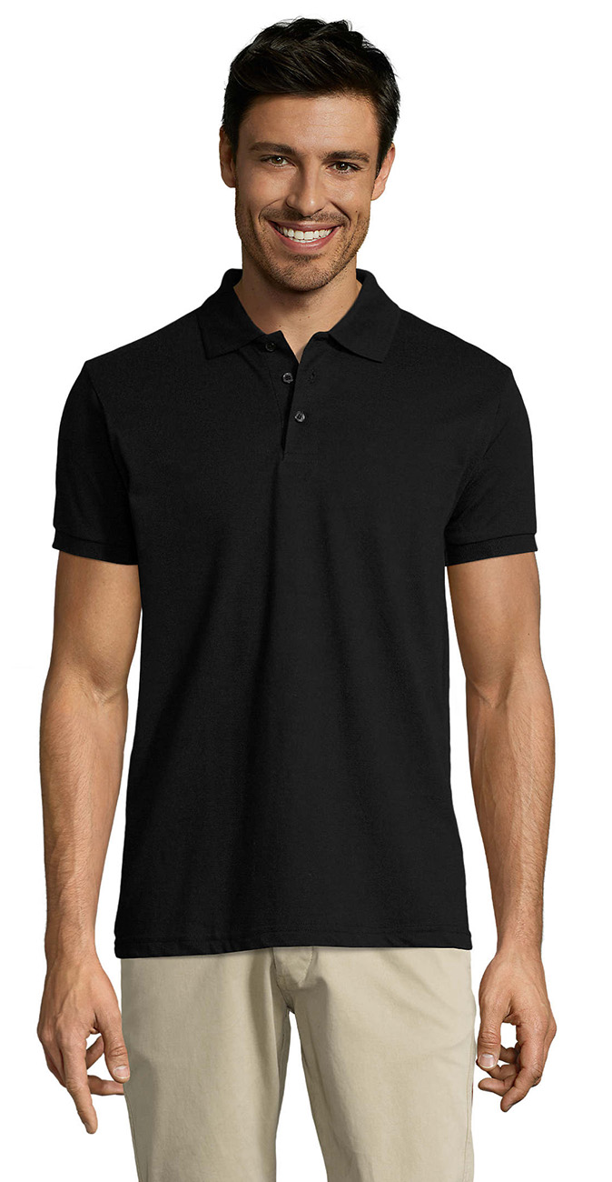 Ανδρική Μπλούζα Polo Πικέ 00571 Sol's Prime Men Black