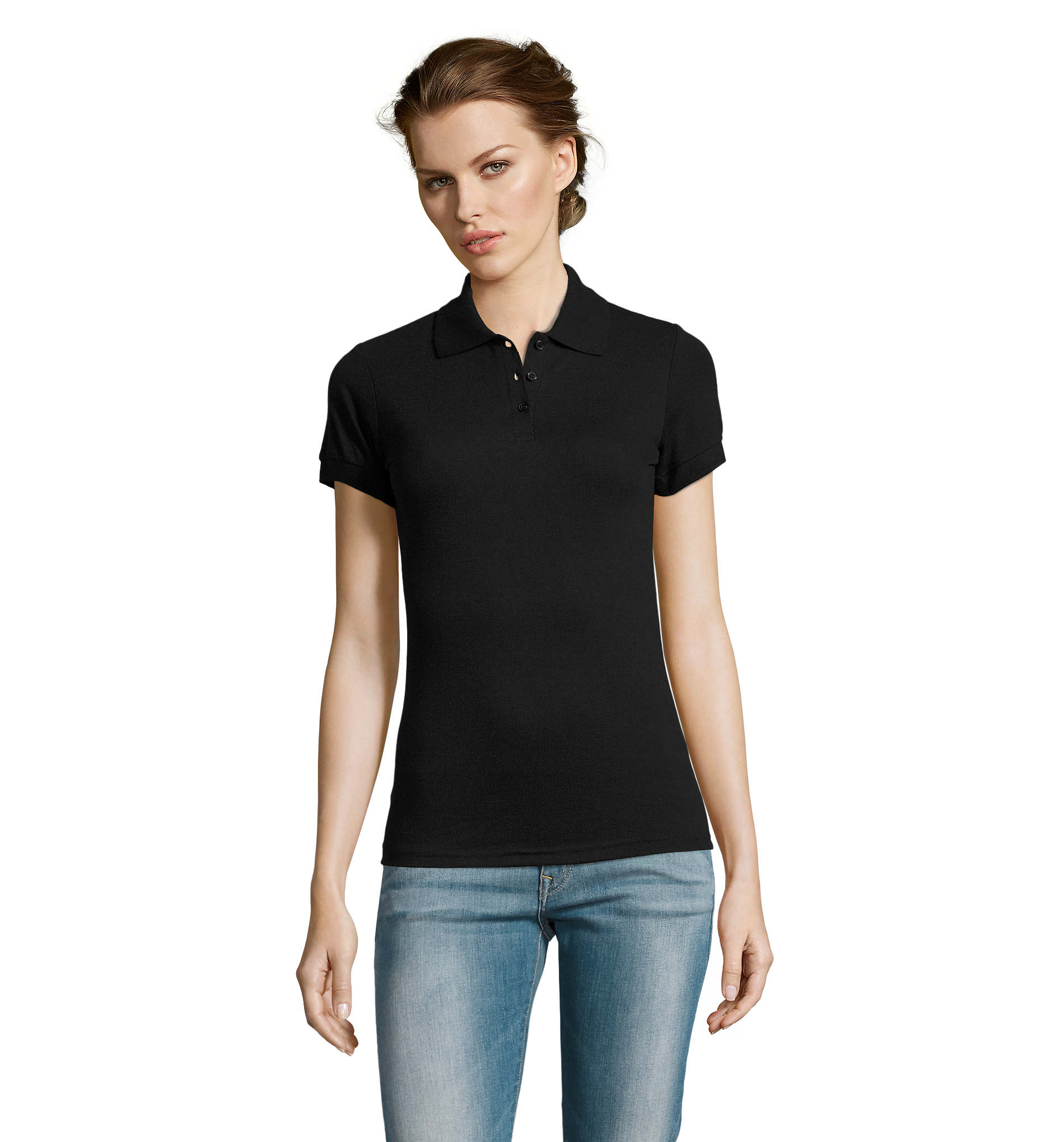 Γυναικείο Πόλο Πικέ 00573 Sol's Prime Women Black