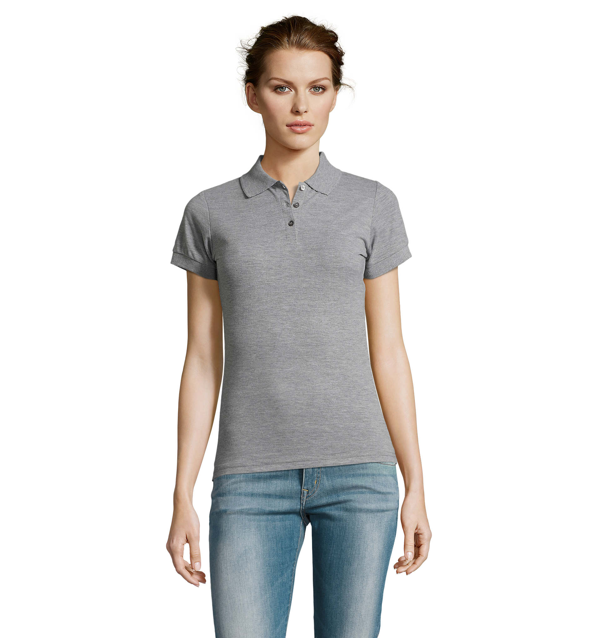 Γυναικείο Πόλο Πικέ 00573 Sol's Prime Women Grey Melange