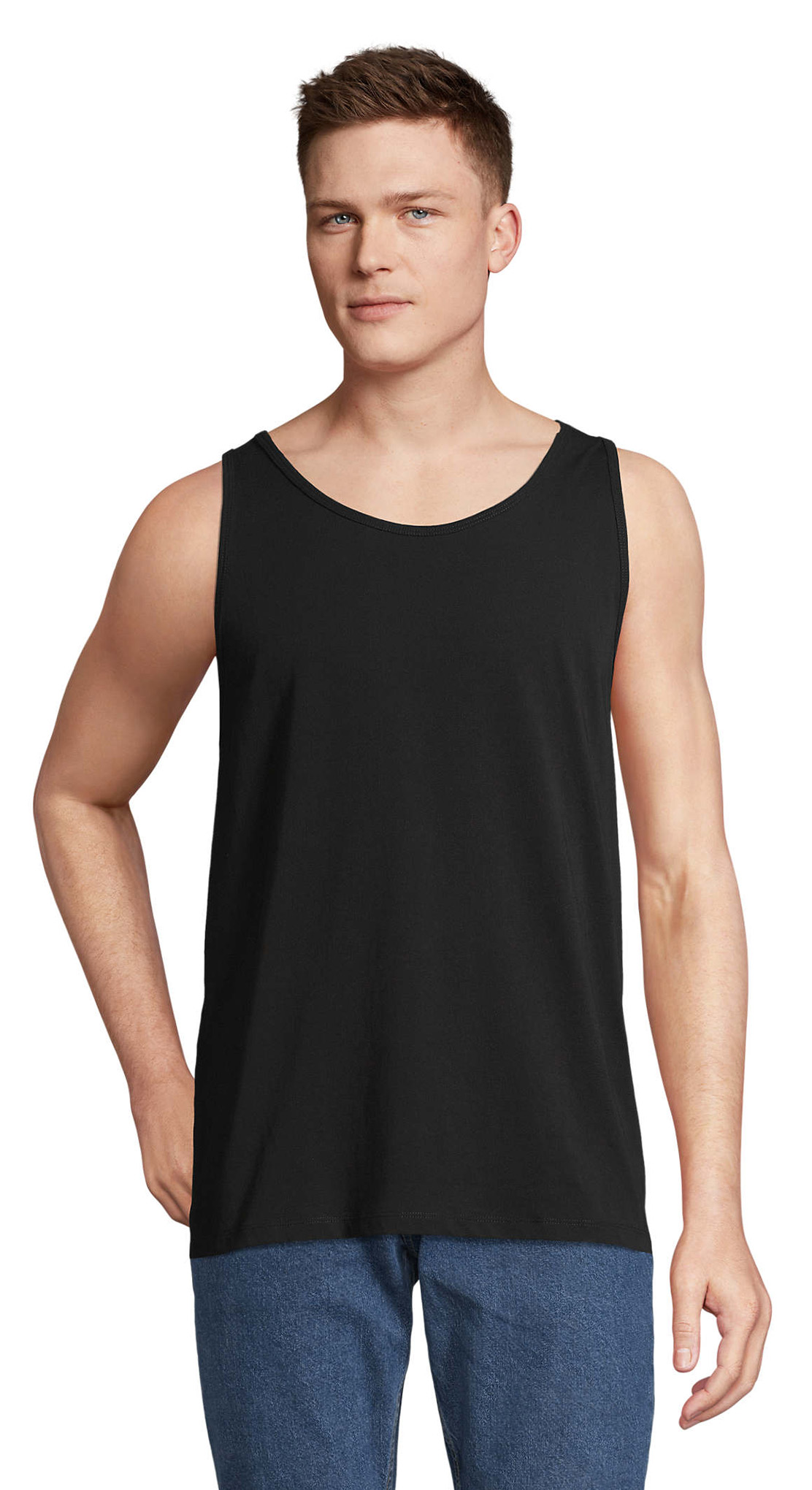 Αμάνικο T-shirt Οργανικό 03980 Sol's Crusader TT Deep Black