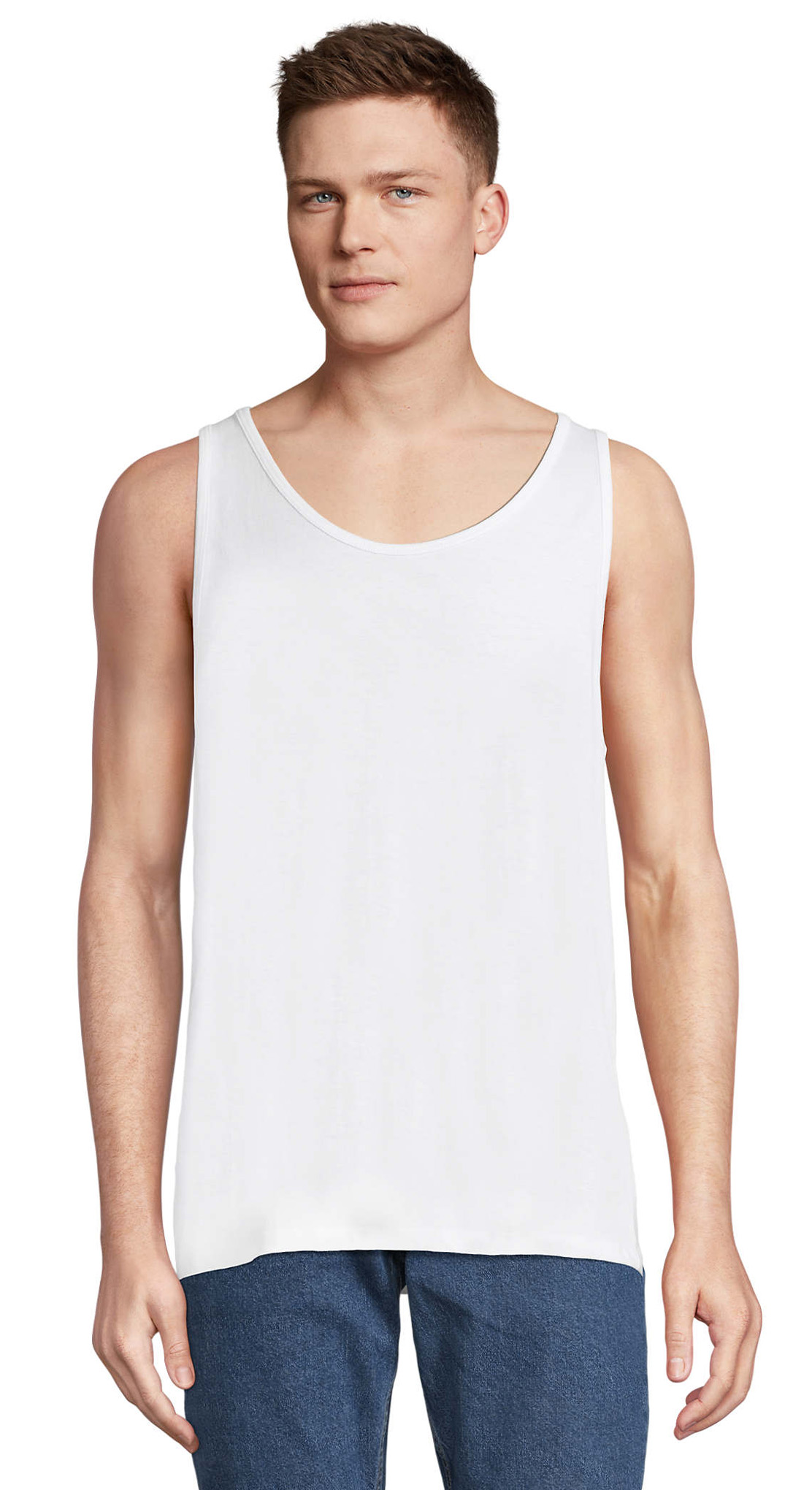 Αμάνικο T-shirt Οργανικό 03980 Sol's Crusader TT White