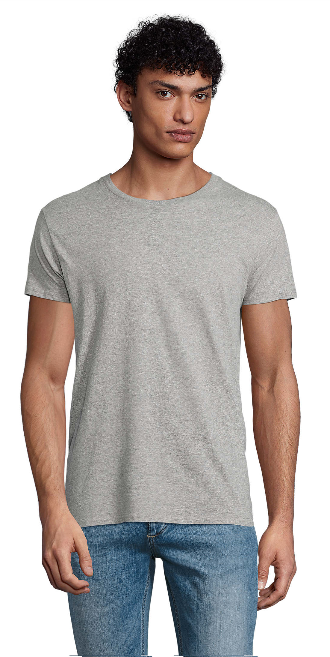 Ανδρικό T-shirt 03565 Sol's Pioneer Men Organic Cotton Grey Melange