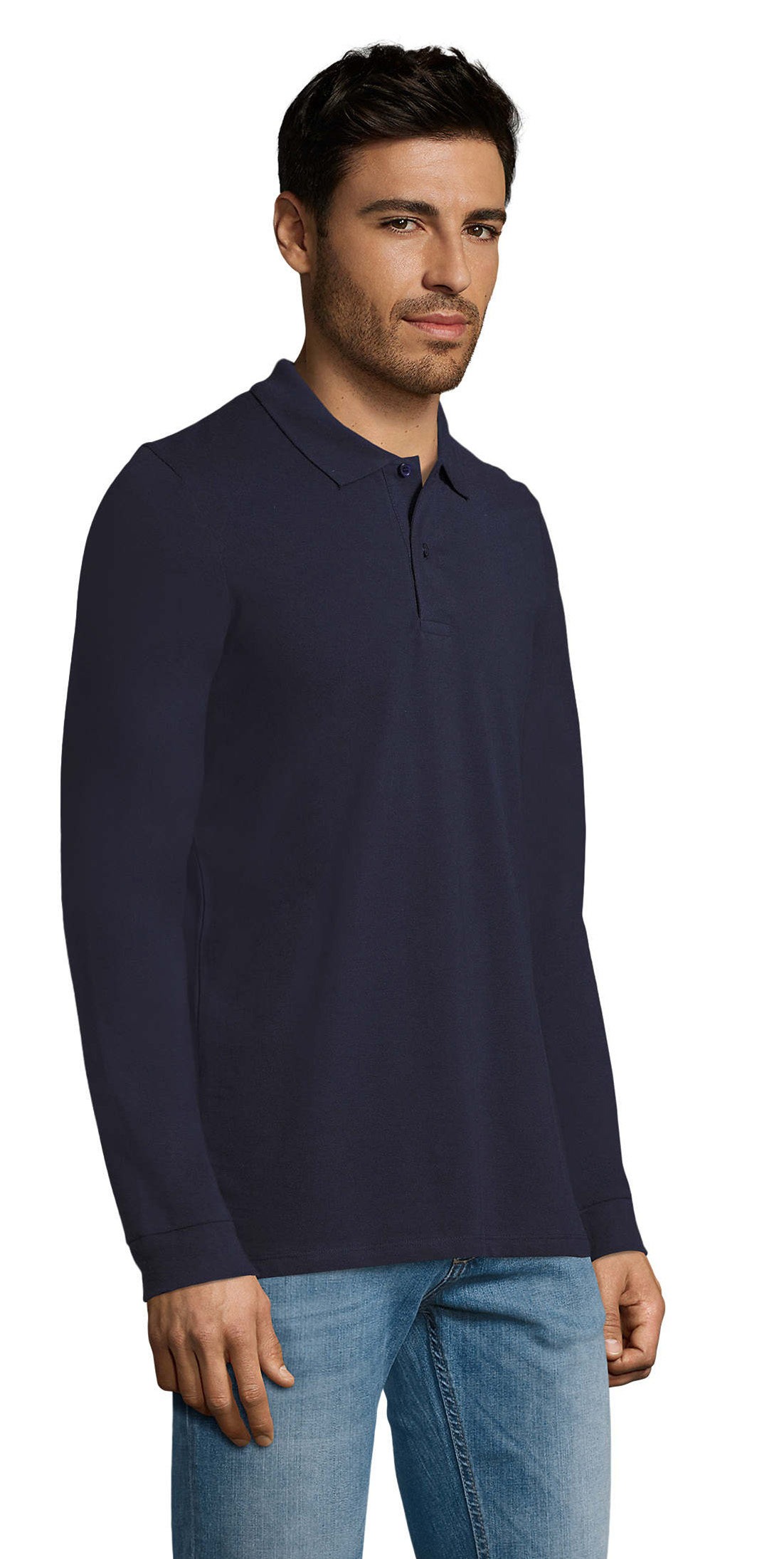 Ανδρική Μπλούζα Polo Πικέ Μακρυμάνικη 02087 Sol&Apos S Perfect Lsl Men French Navy ανδρικά Μπλούζες Simple Wear