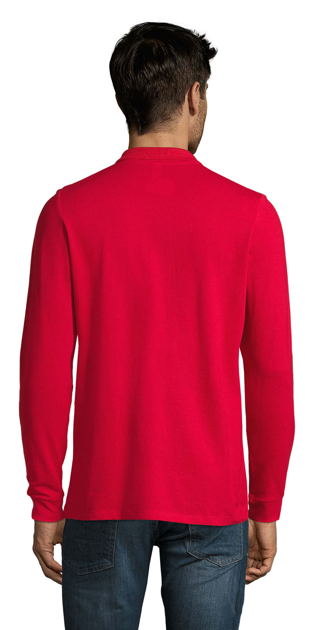 Ανδρική Μπλούζα Polo Πικέ Μακρυμάνικη 02087 Sol&Apos S Perfect Lsl Men Red ανδρικά Μπλούζες Simple Wear