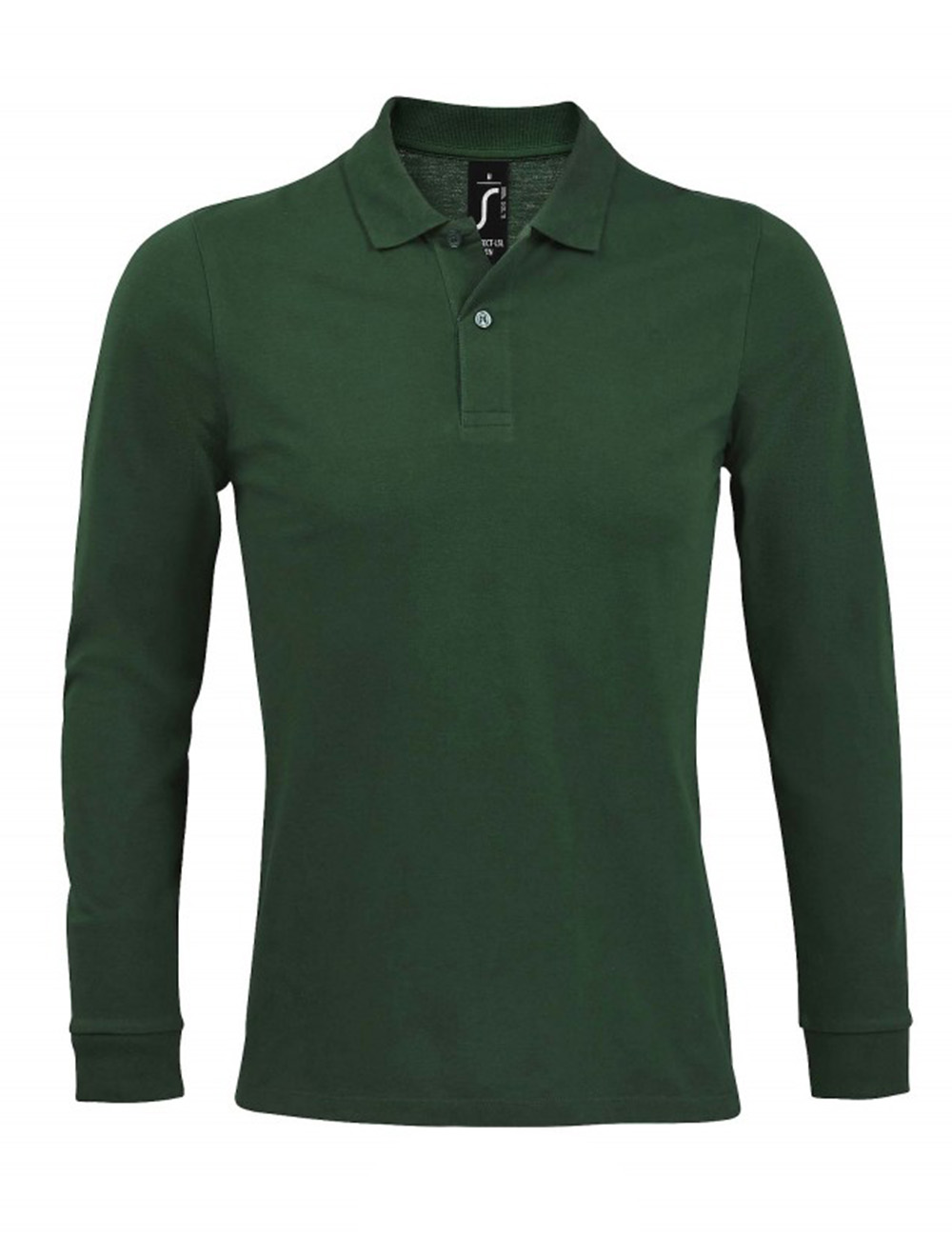 Ανδρική Μπλούζα Polo Πικέ Μακρυμάνικη 02087 Sol&Apos S Perfect Lsl Men Bottle Green ανδρικά Μπλούζες Simple Wear
