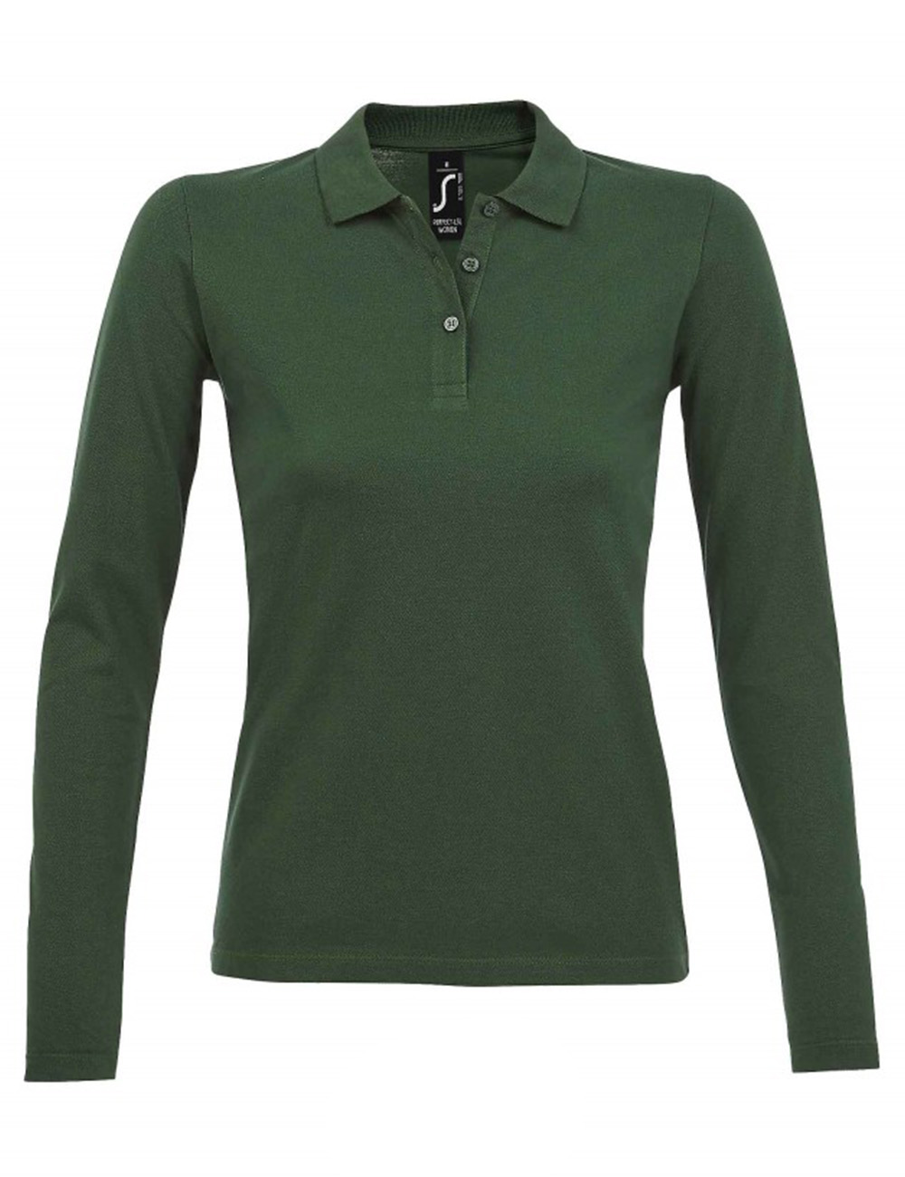 Γυναικείο Μακρυμάνικο Πόλο Πικέ 02083 Sol&Apos S Perfect Lsl Women Bottle Green ανδρικά Μπλούζες Polo Simple Wear