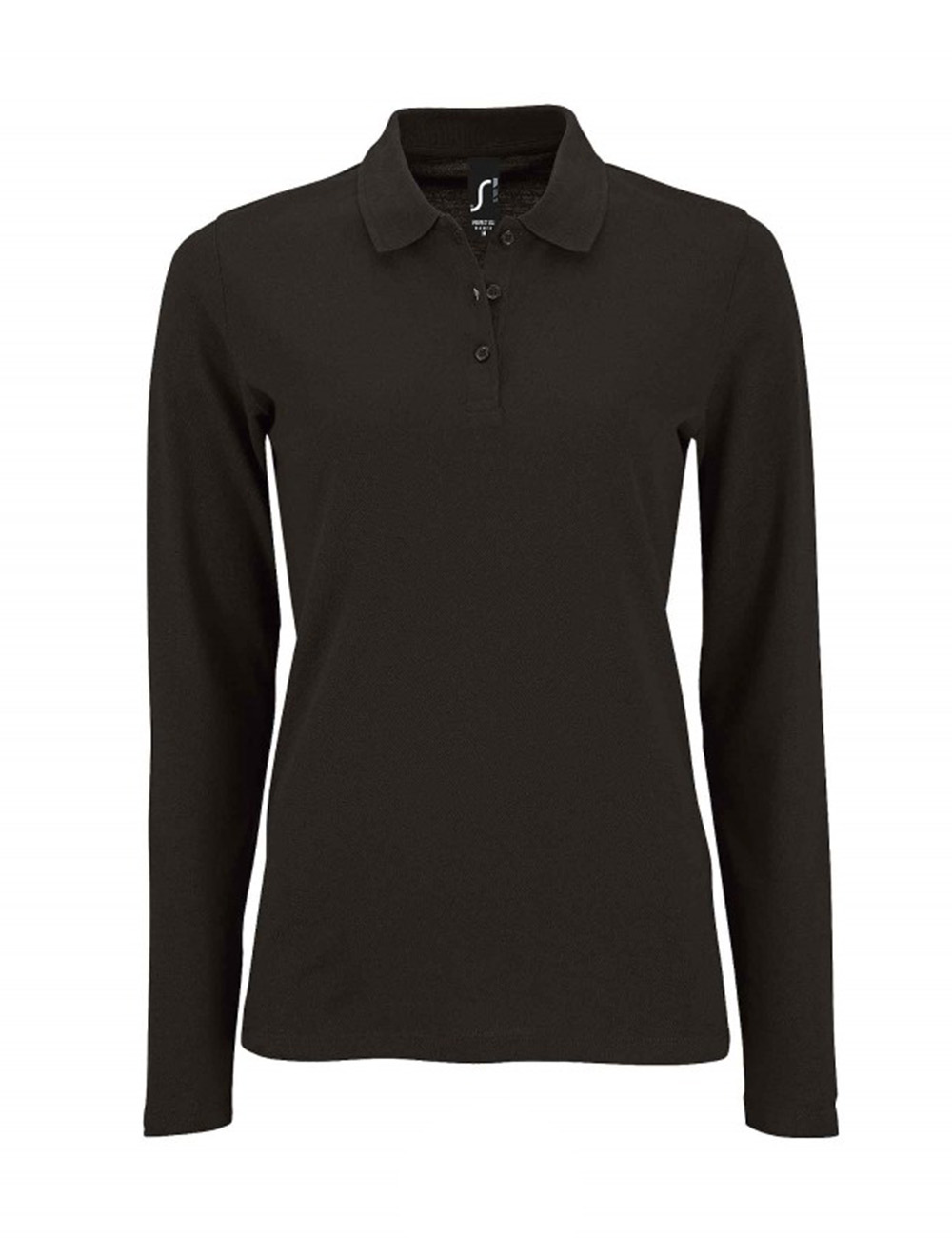 Γυναικείο Μακρυμάνικο Πόλο Πικέ 02083 Sol&Apos S Perfect Lsl Women Black ανδρικά Μπλούζες Polo Simple Wear