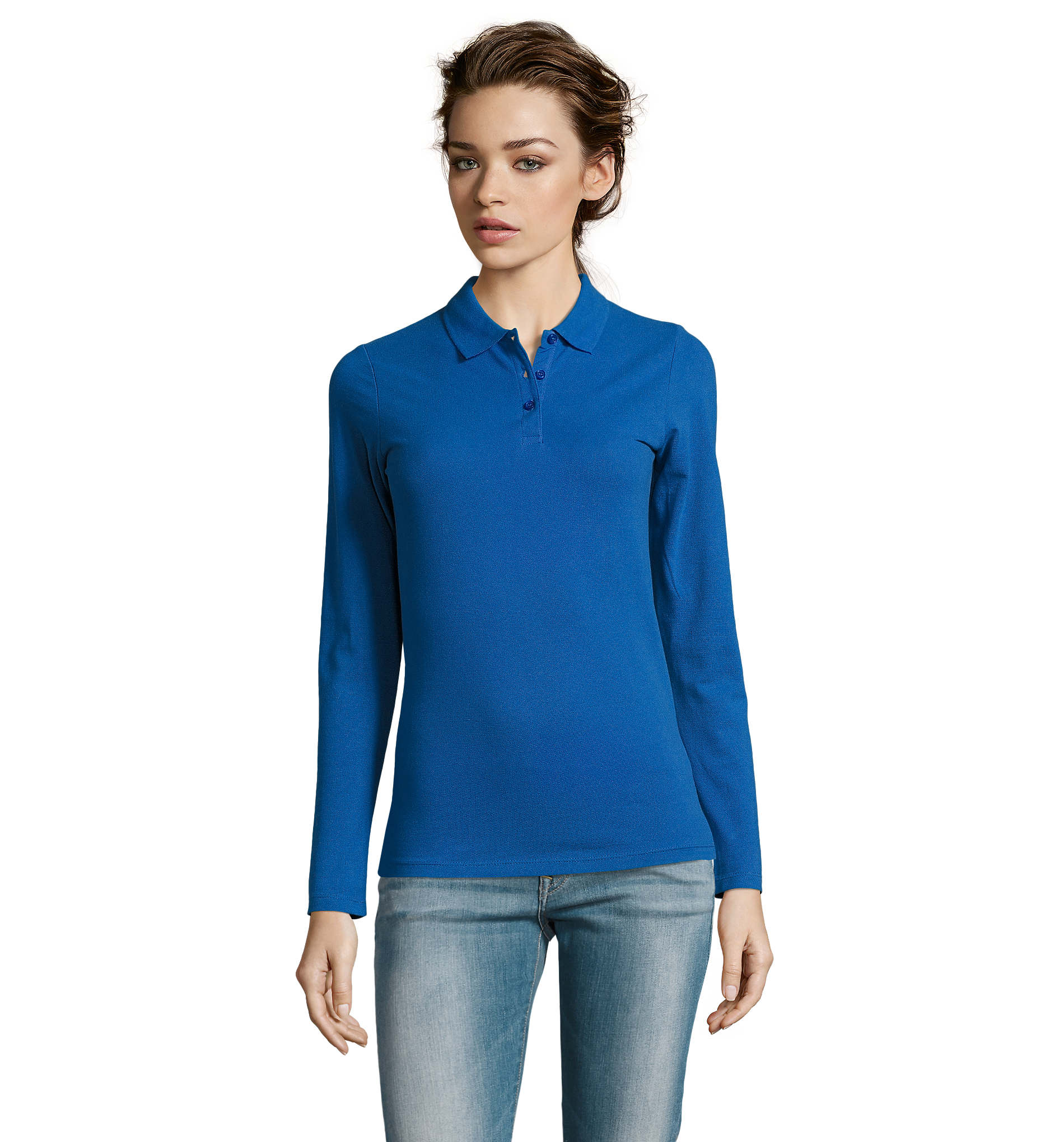 Γυναικείο Μακρυμάνικο Πόλο Πικέ 02083 Sol's Perfect LSL Women Royal Blue