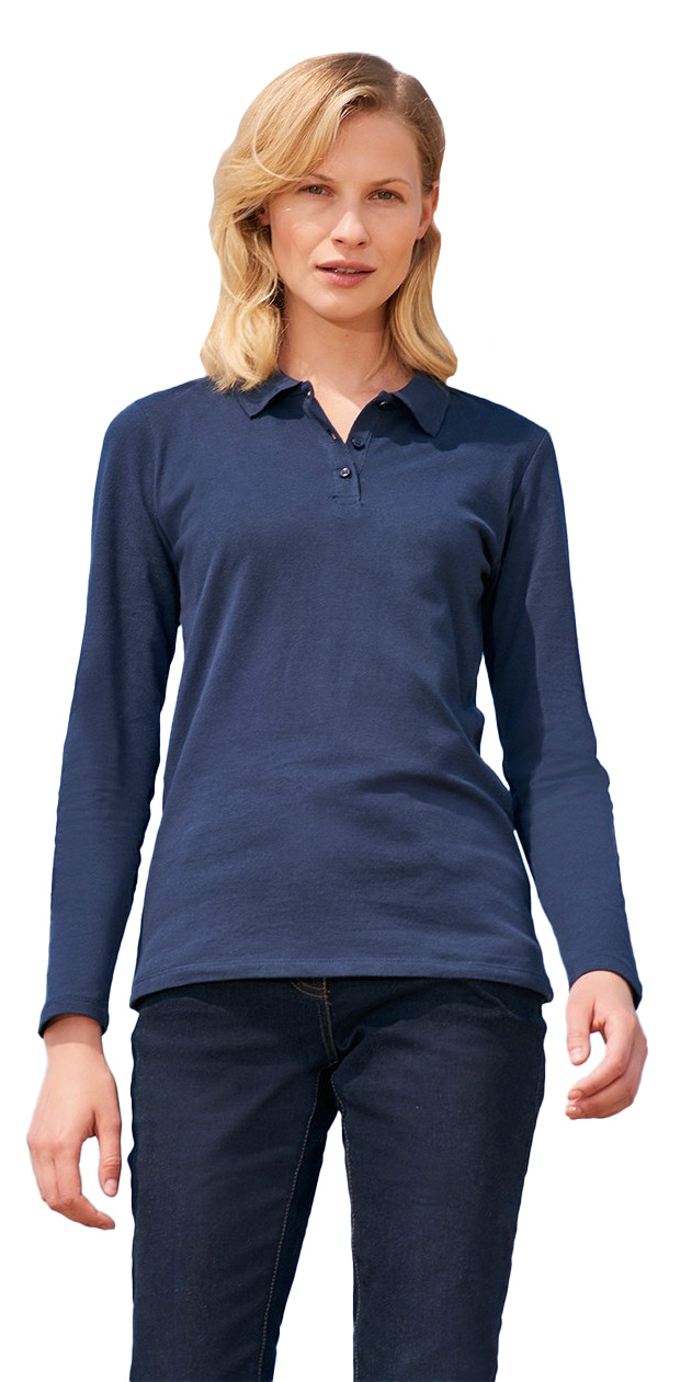 Γυναικείο Μακρυμάνικο Πόλο Πικέ 02083 Sol's Perfect LSL Women French Navy