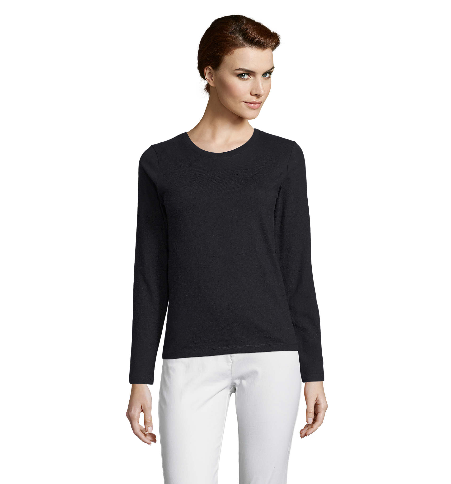 Γυναικείο T-shirt Μακρυμάνικο 02075 Sol's Imperial LSL Women Deep Black