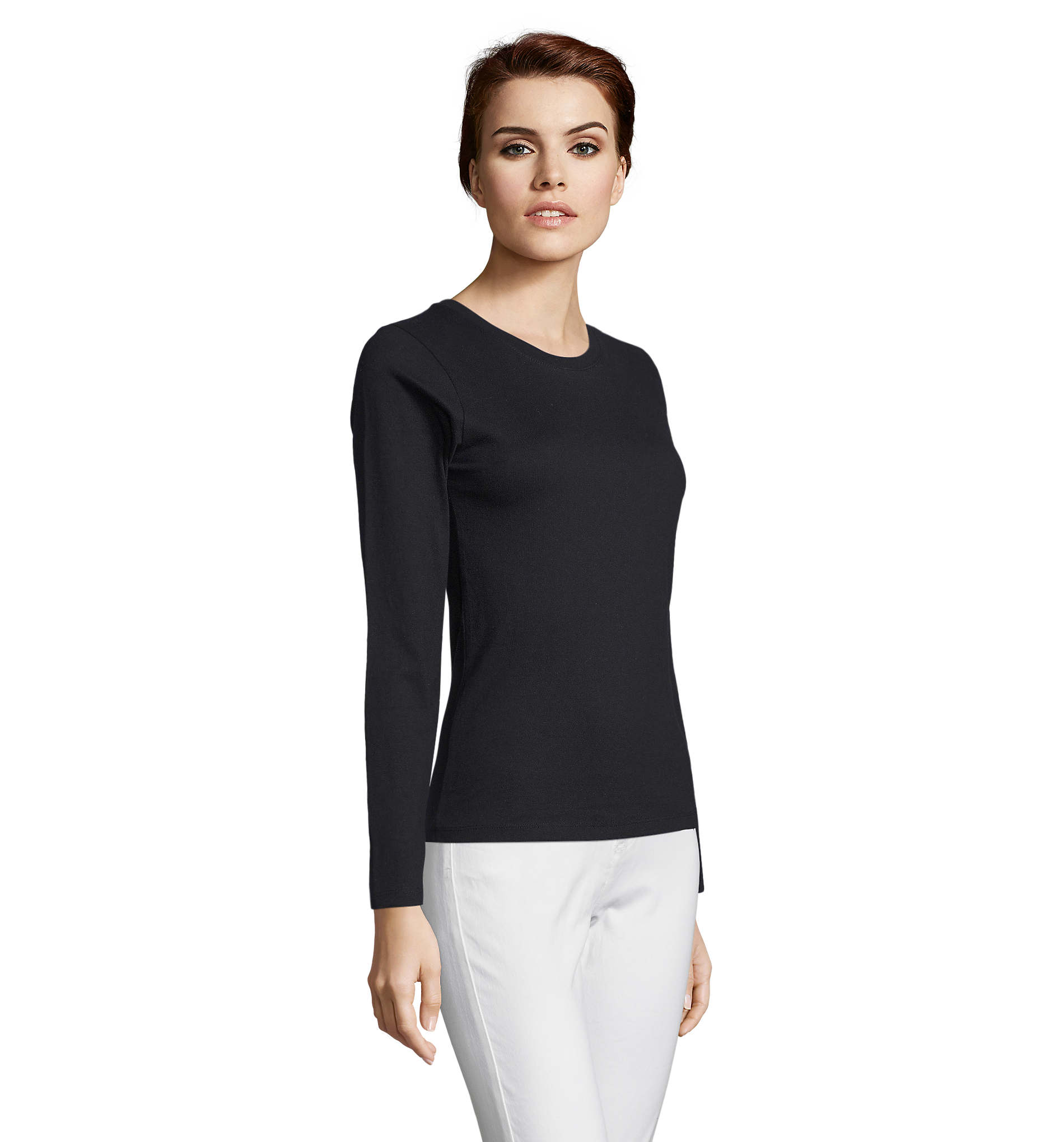 Γυναικείο T-shirt Μακρυμάνικο 02075 Sol's Imperial LSL Women Deep Black