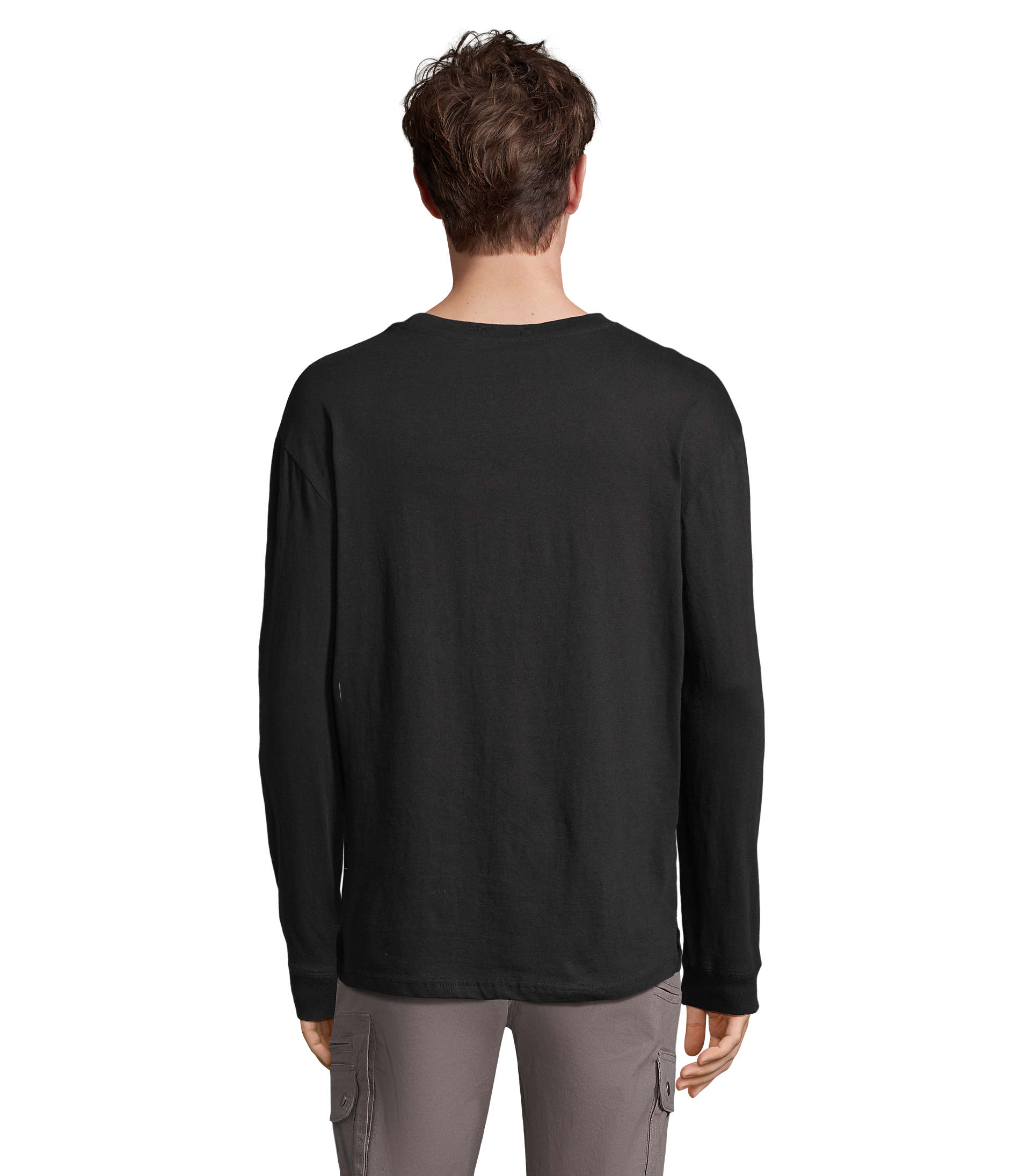 Μακρυμάνικο T-shirt 03982 Sol's Pioneer LSL Deep Black