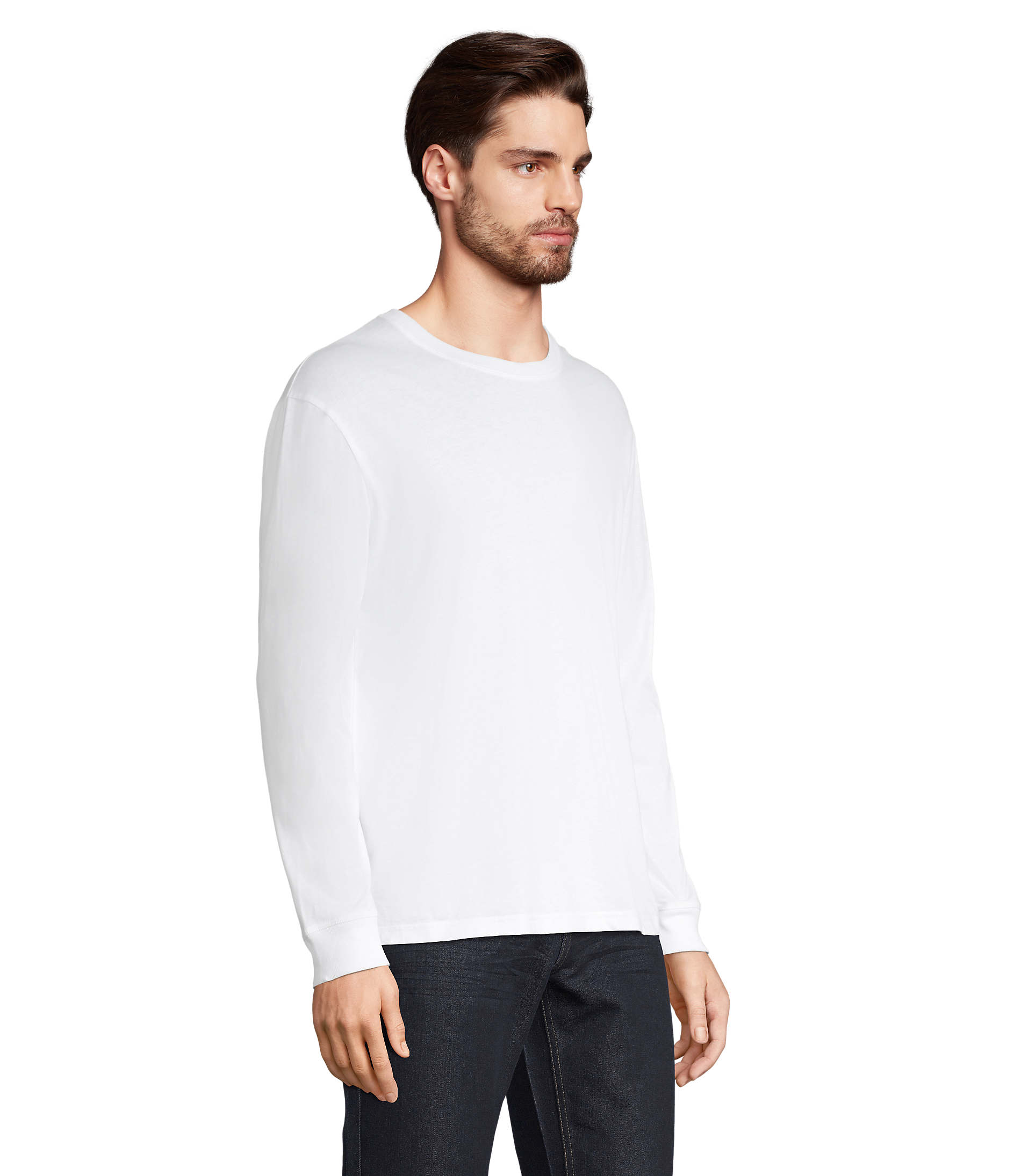 Μακρυμάνικο T-shirt 03982 Sol's Pioneer LSL White
