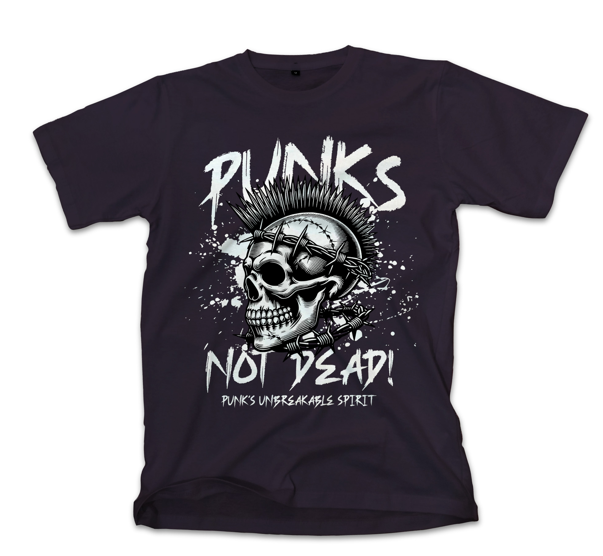 T-Shirt Punk Is Not Dead Pop Culture Black