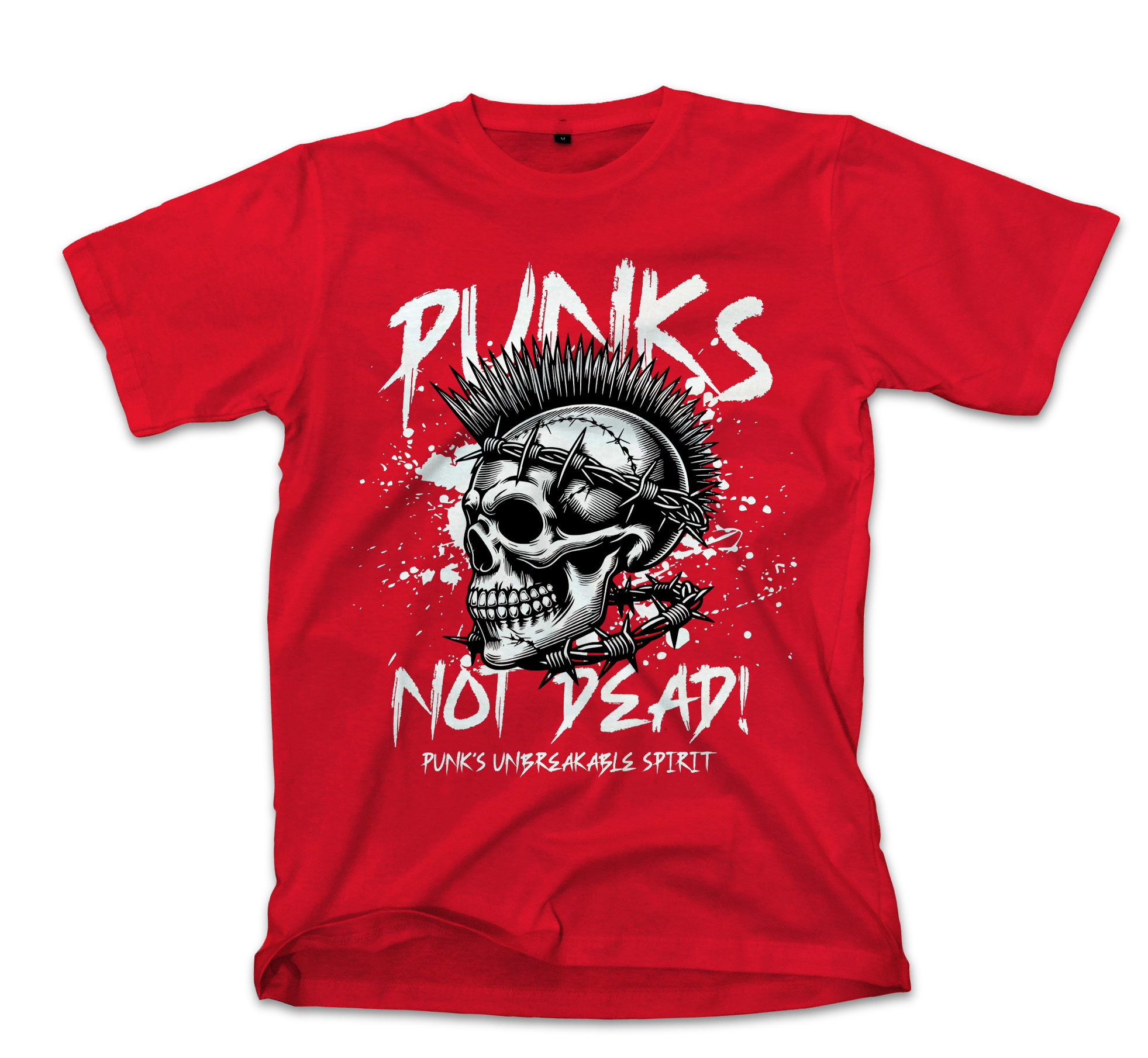 T-Shirt Punk Is Not Dead Pop Culture Red
