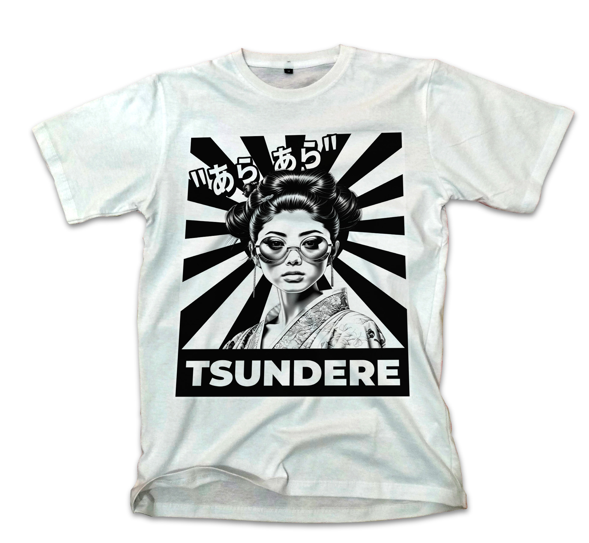 T-Shirt Tsundere Pop Culture White