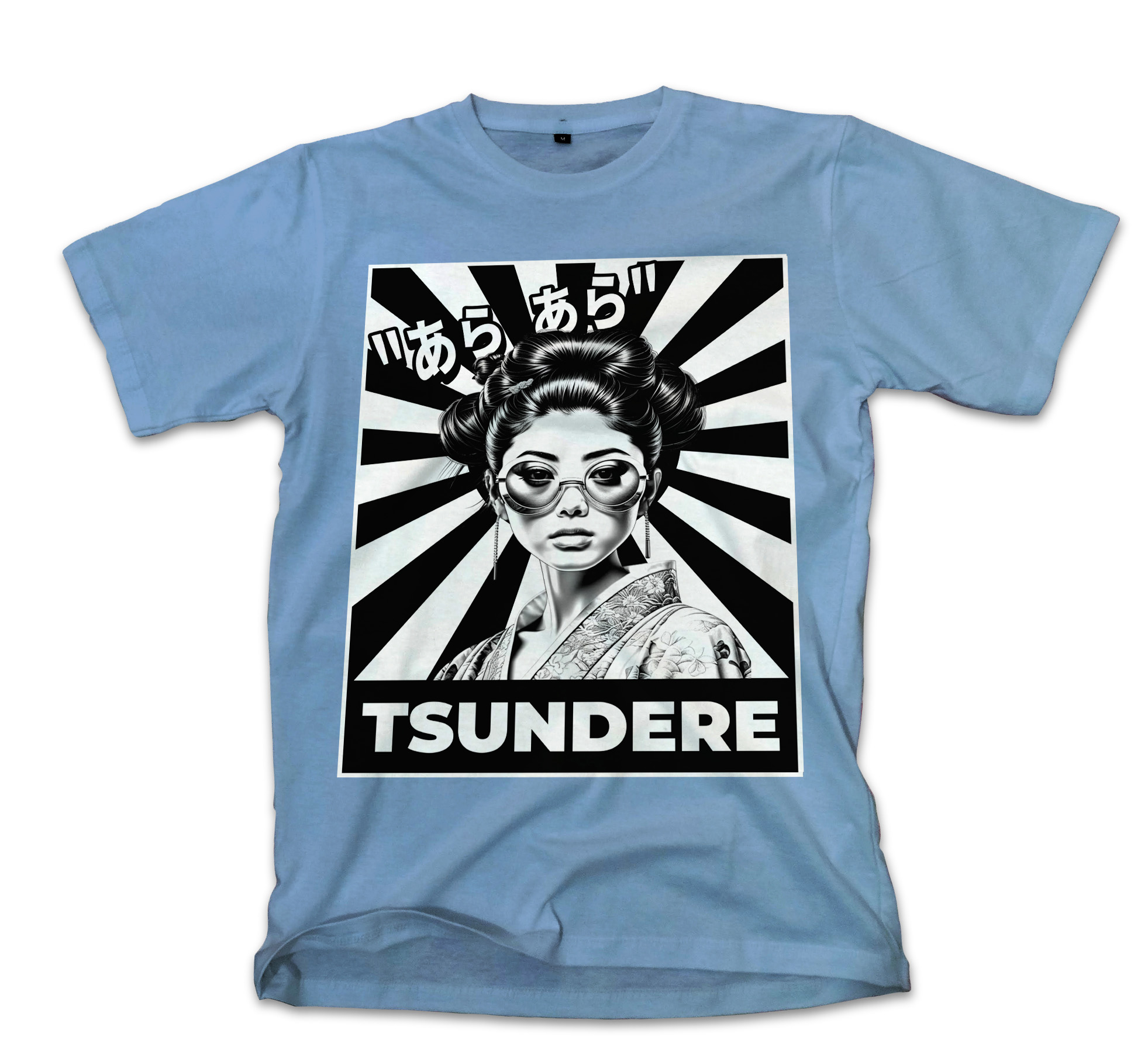 T-Shirt Tsundere Pop Culture Carolina Blue