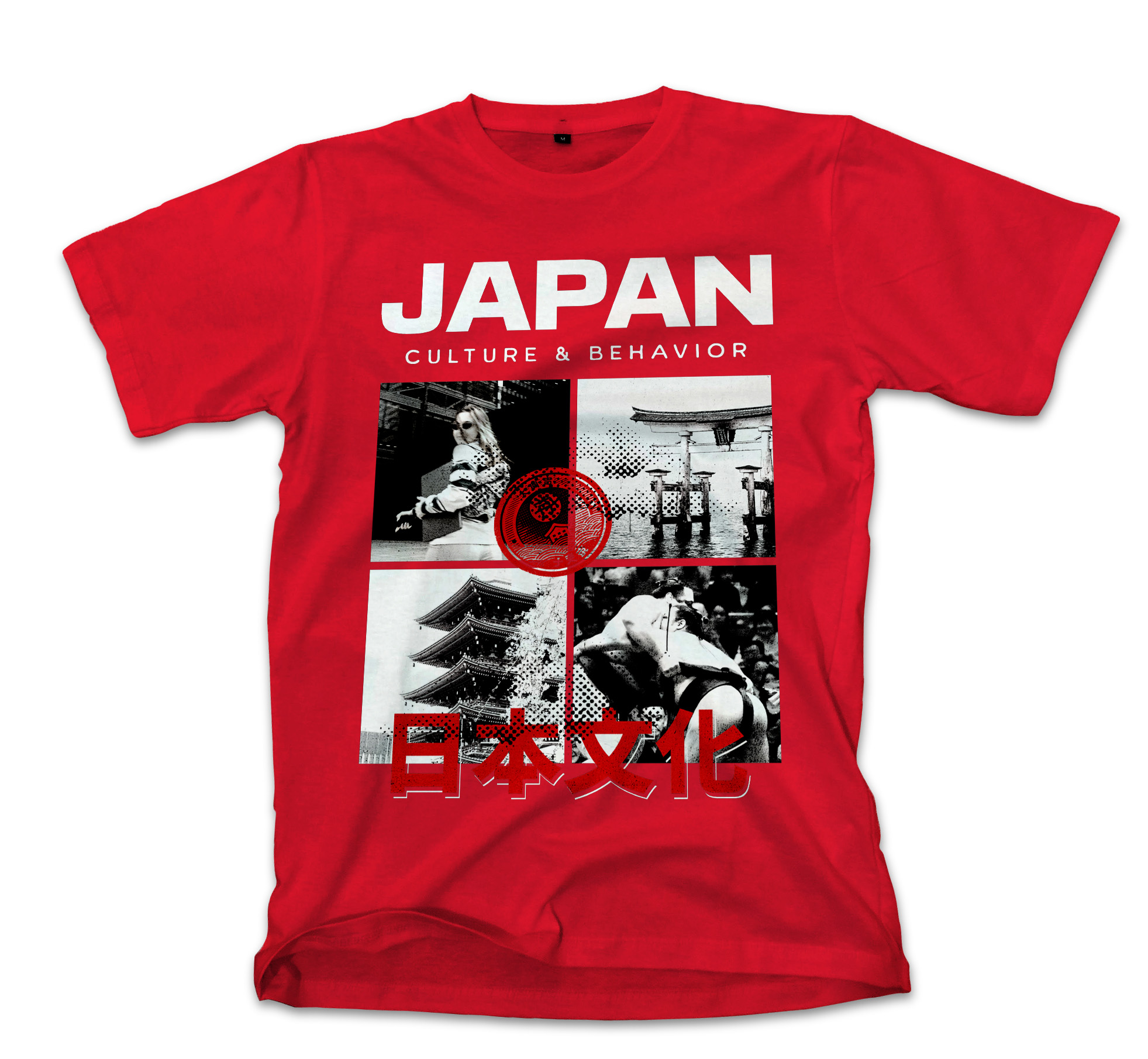 T-Shirt Japan Culture Pop Culture Red