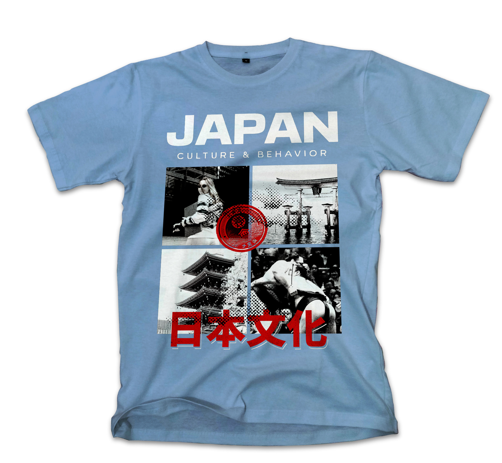 T-Shirt Japan Culture Pop Culture Carolina Blue