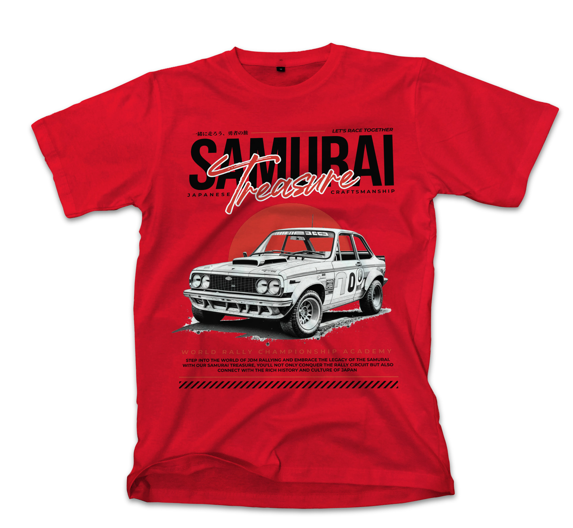 T-Shirt Samurai Treasure Pop Culture Red