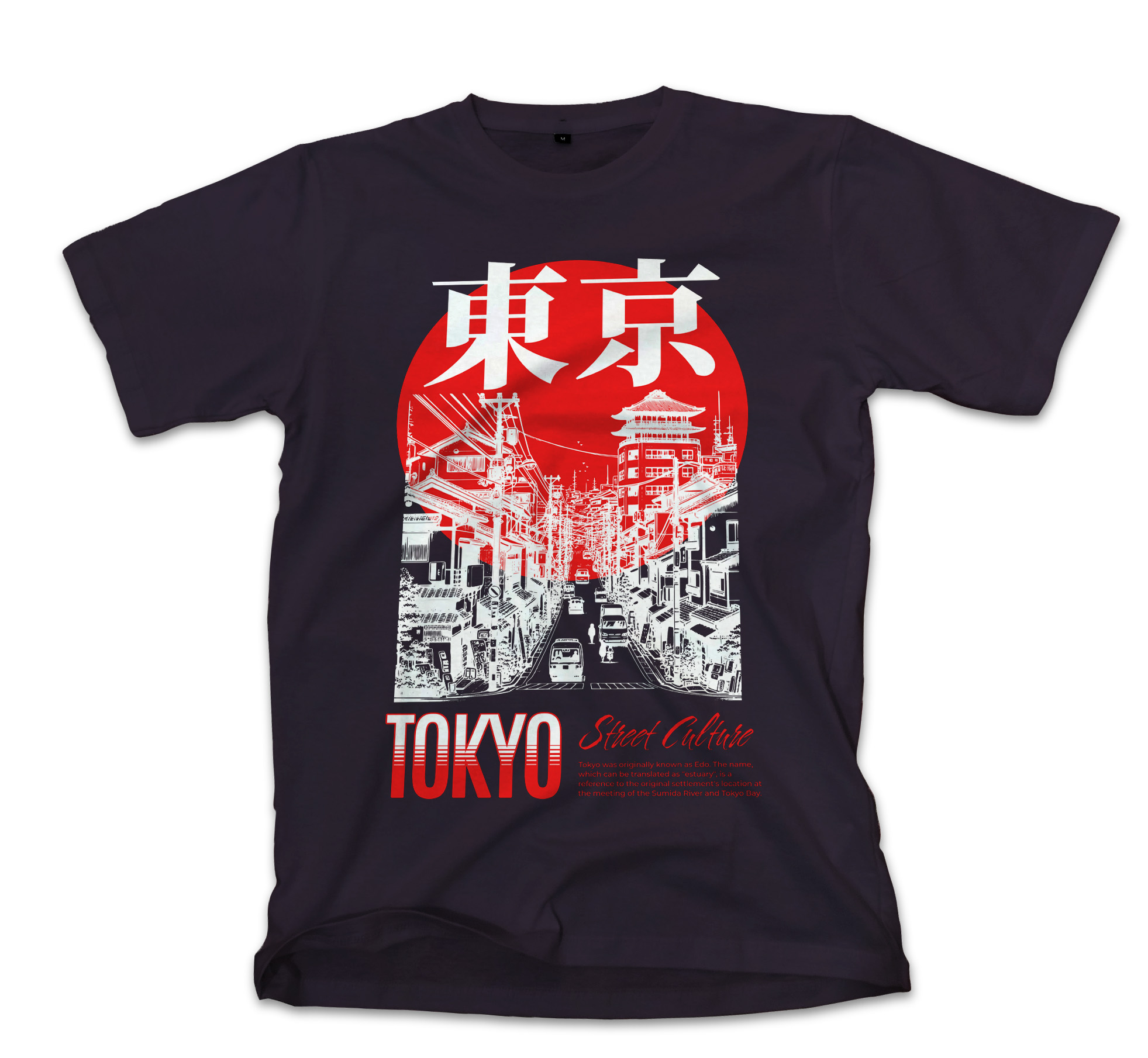 T-Shirt Tokyo Street Culture Pop Culture Black