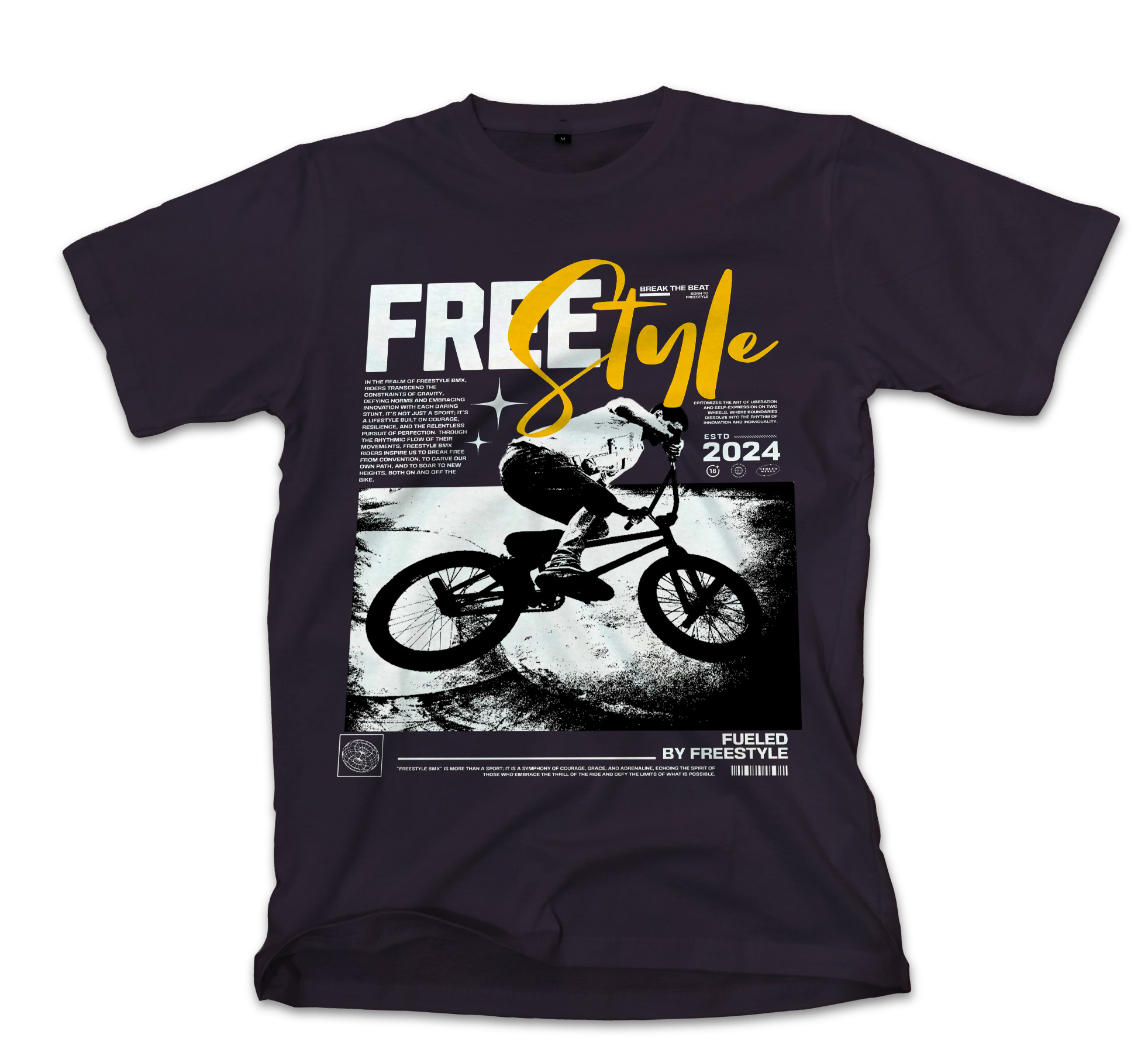 T-Shirt Freestyle Pop Culture Black