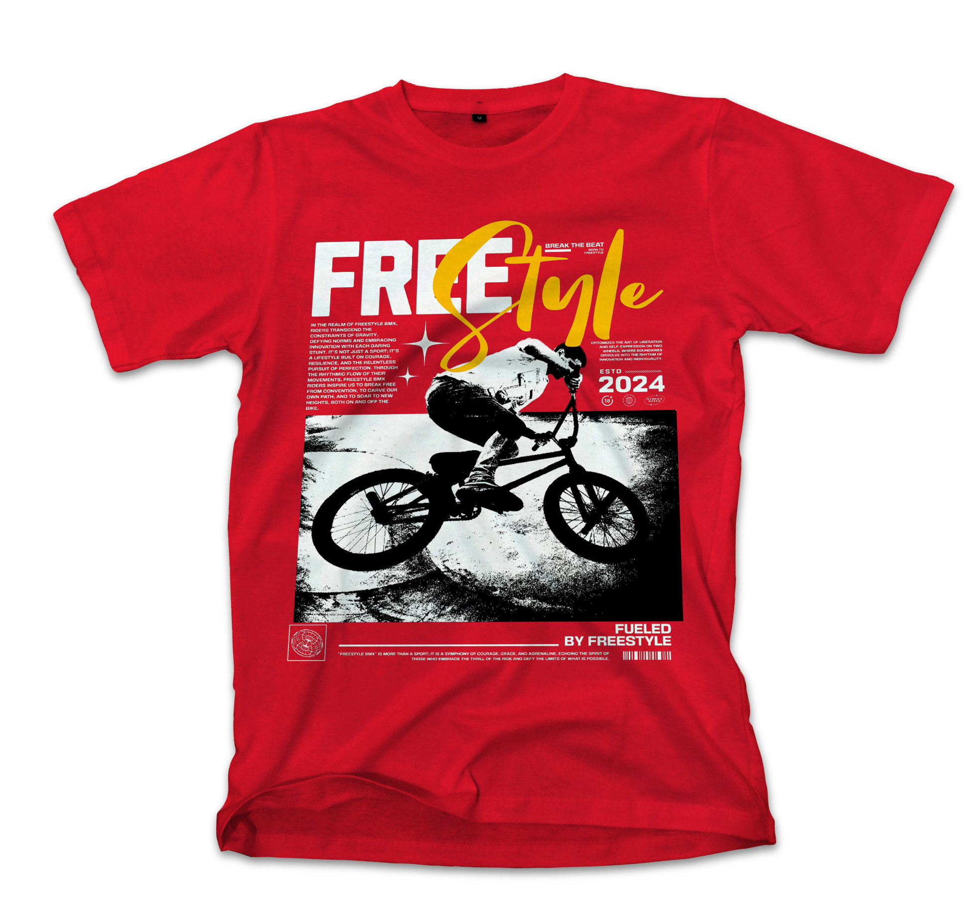 T-Shirt Freestyle Pop Culture Red