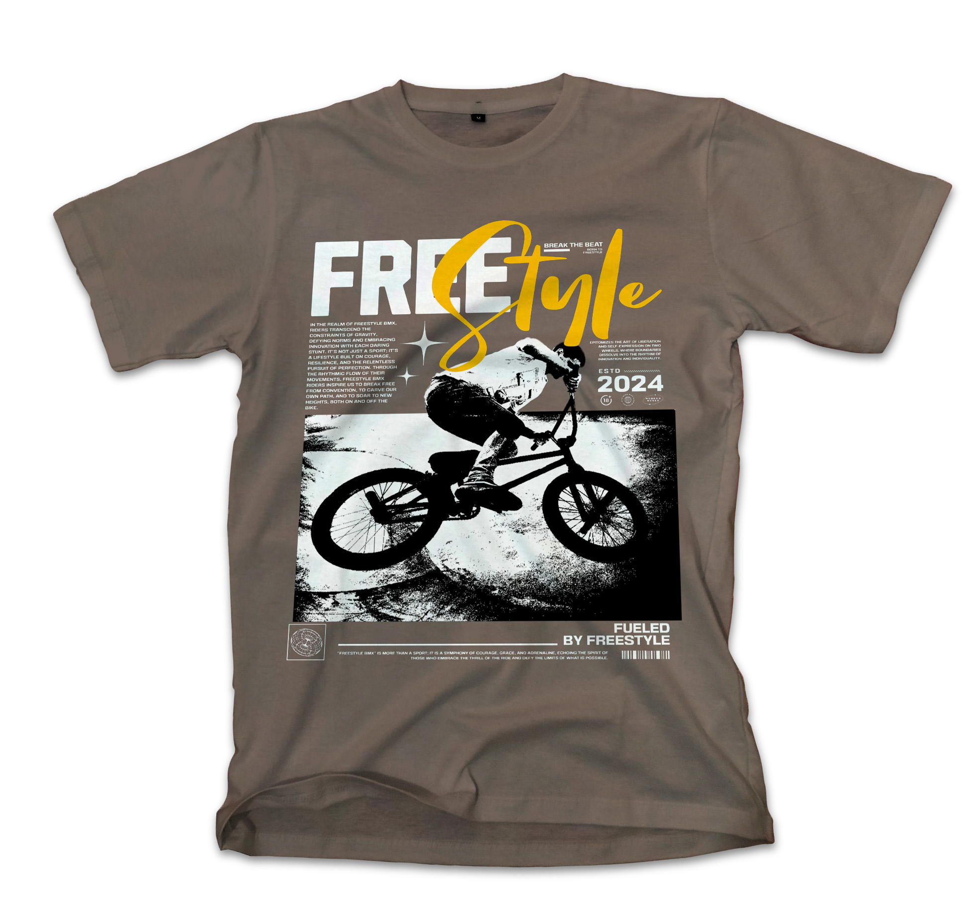 T-Shirt Freestyle Pop Culture Military Green