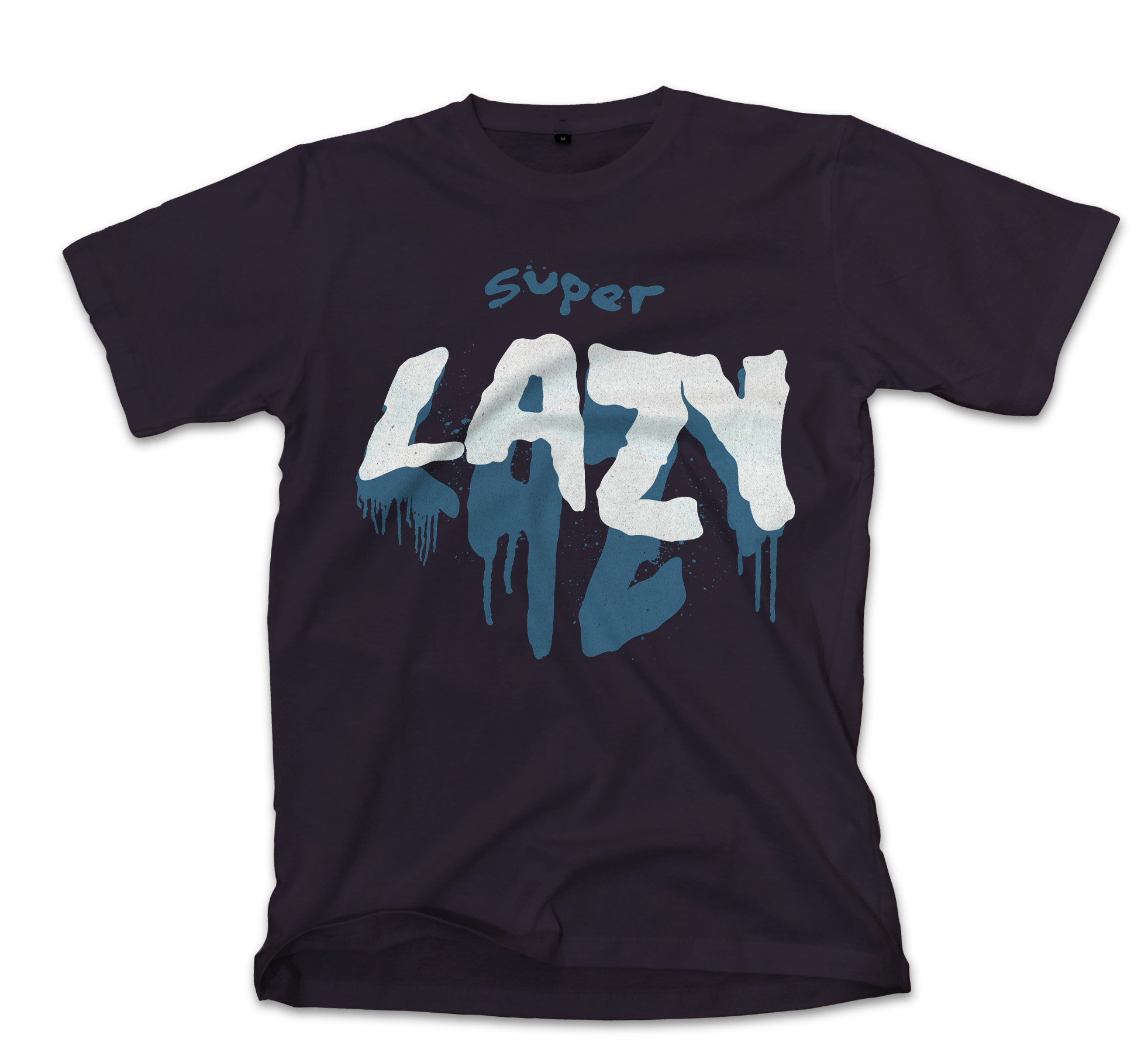 T-Shirt Lazy Pop Culture Black