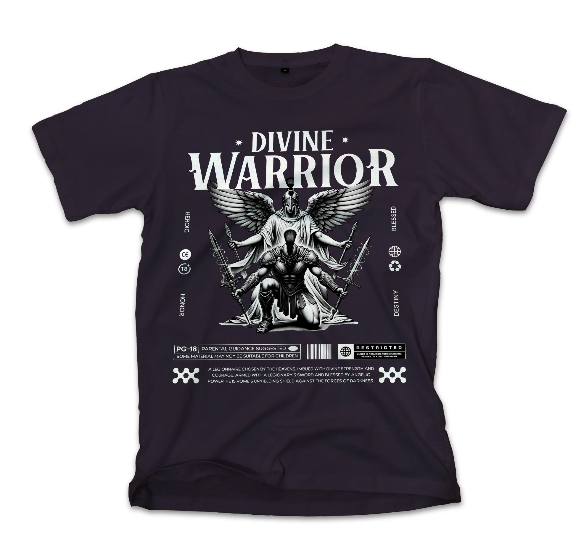 T-Shirt Legionnaire Chosen Streetwear Pop Culture Black