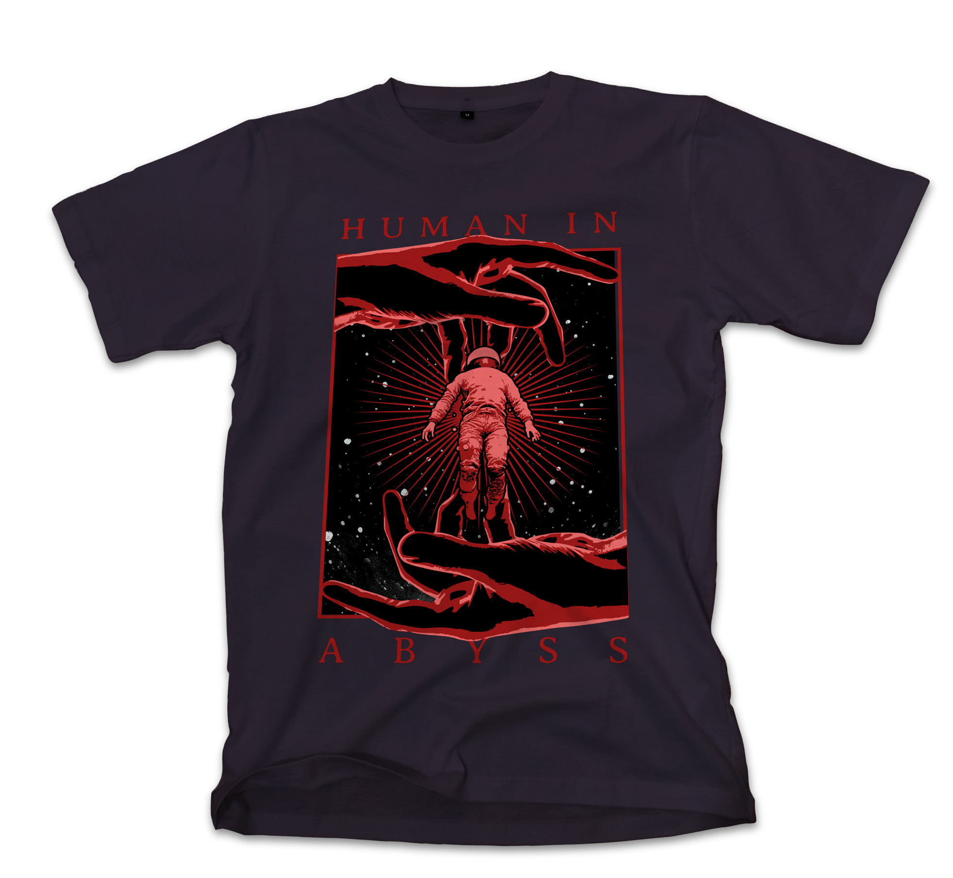 T-Shirt Space Graphic Pop Culture Black