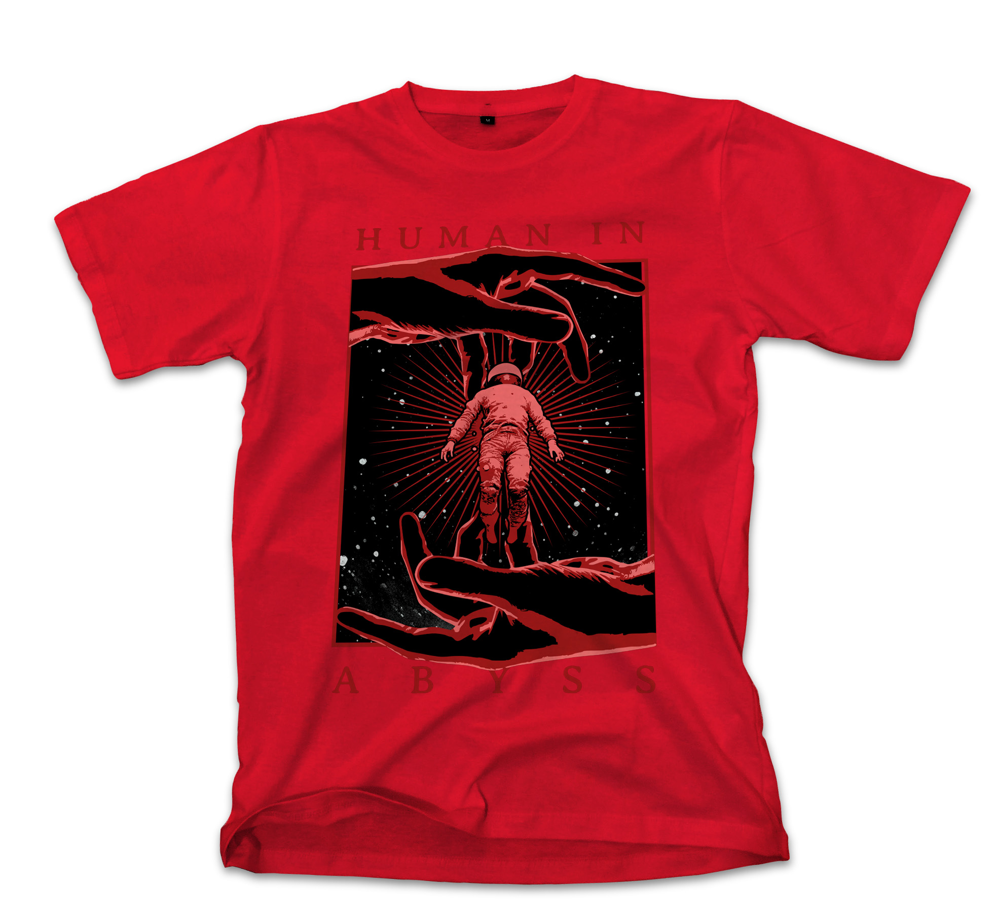 T-Shirt Space Graphic Pop Culture Red