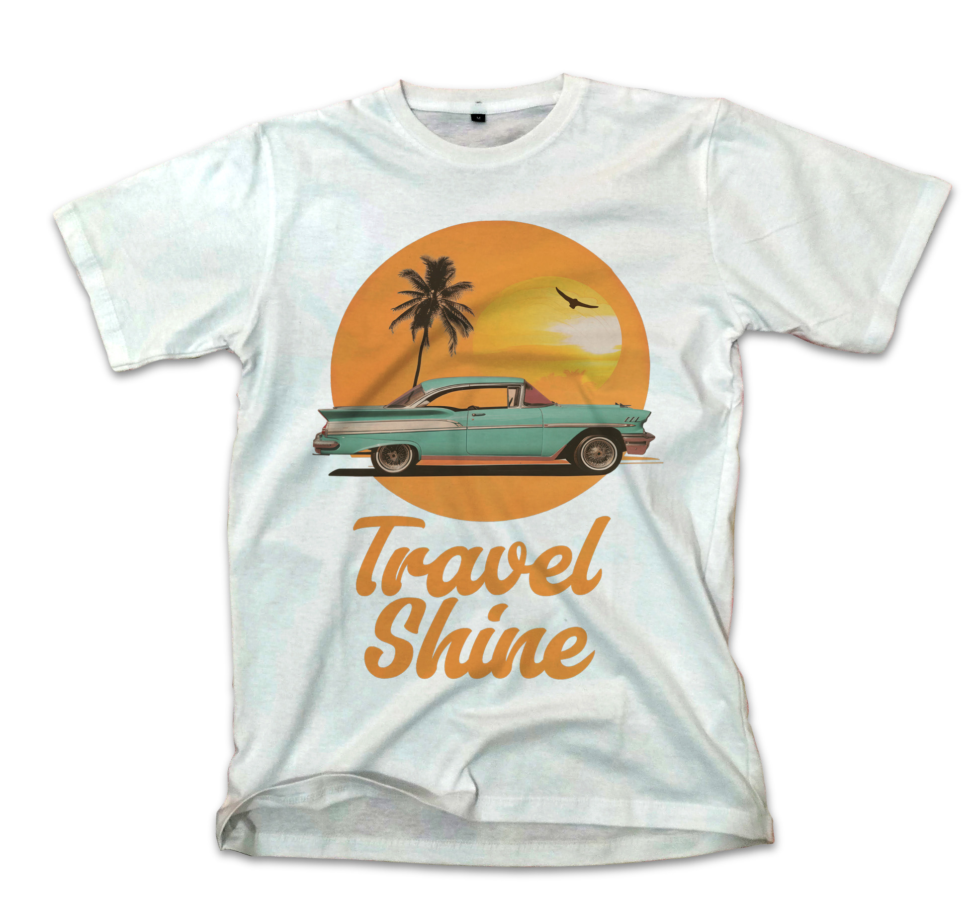 T-Shirt Summer Shine Travel Pop Culture White