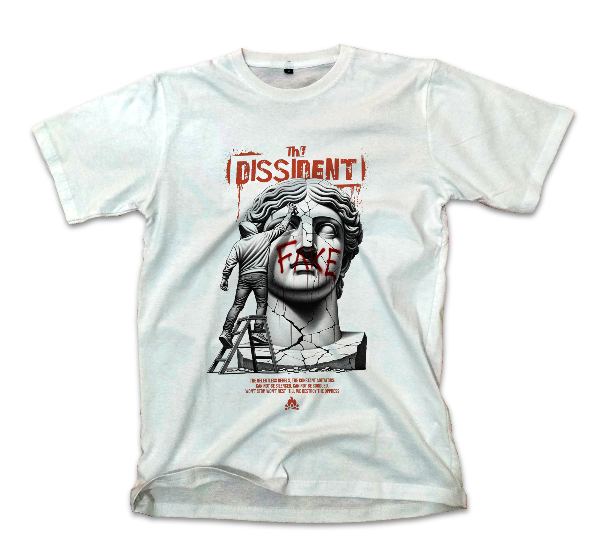 T-Shirt The Dissident Pop Culture White
