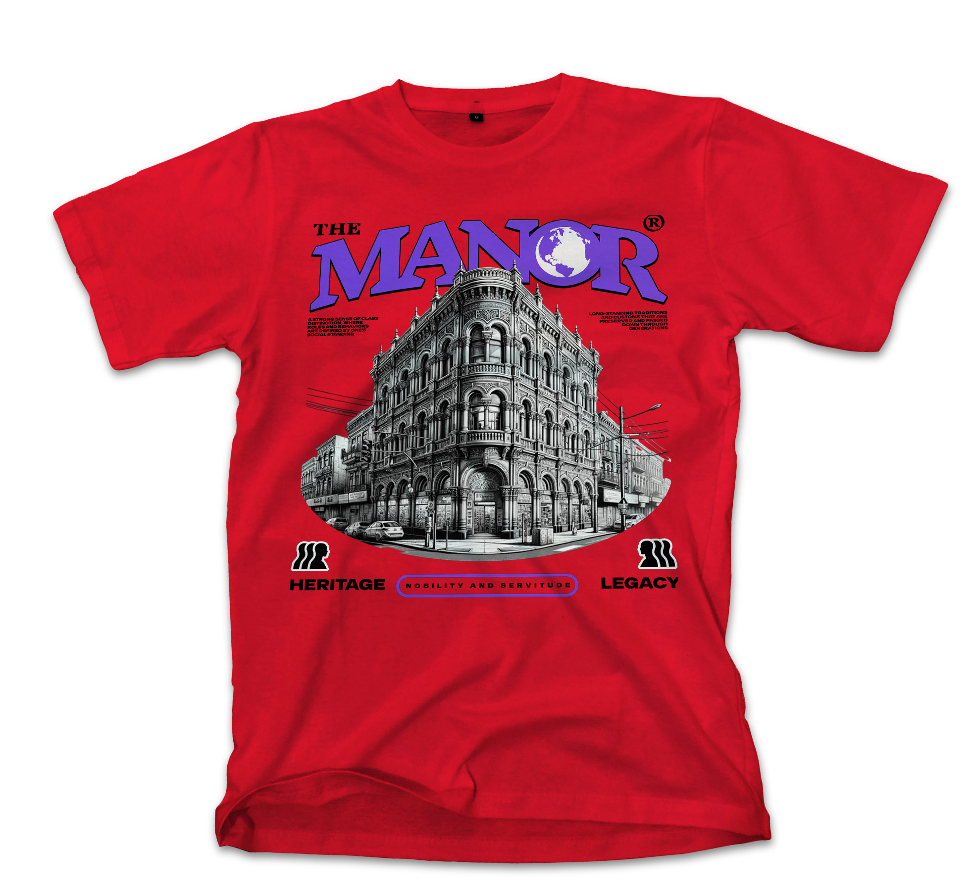 T-Shirt Vintage Graphic Pop Culture Red