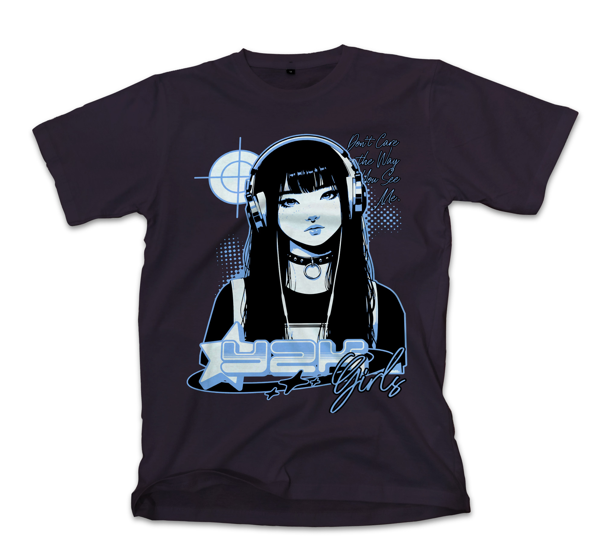 T-Shirt Y2K Girl Pop Culture Black