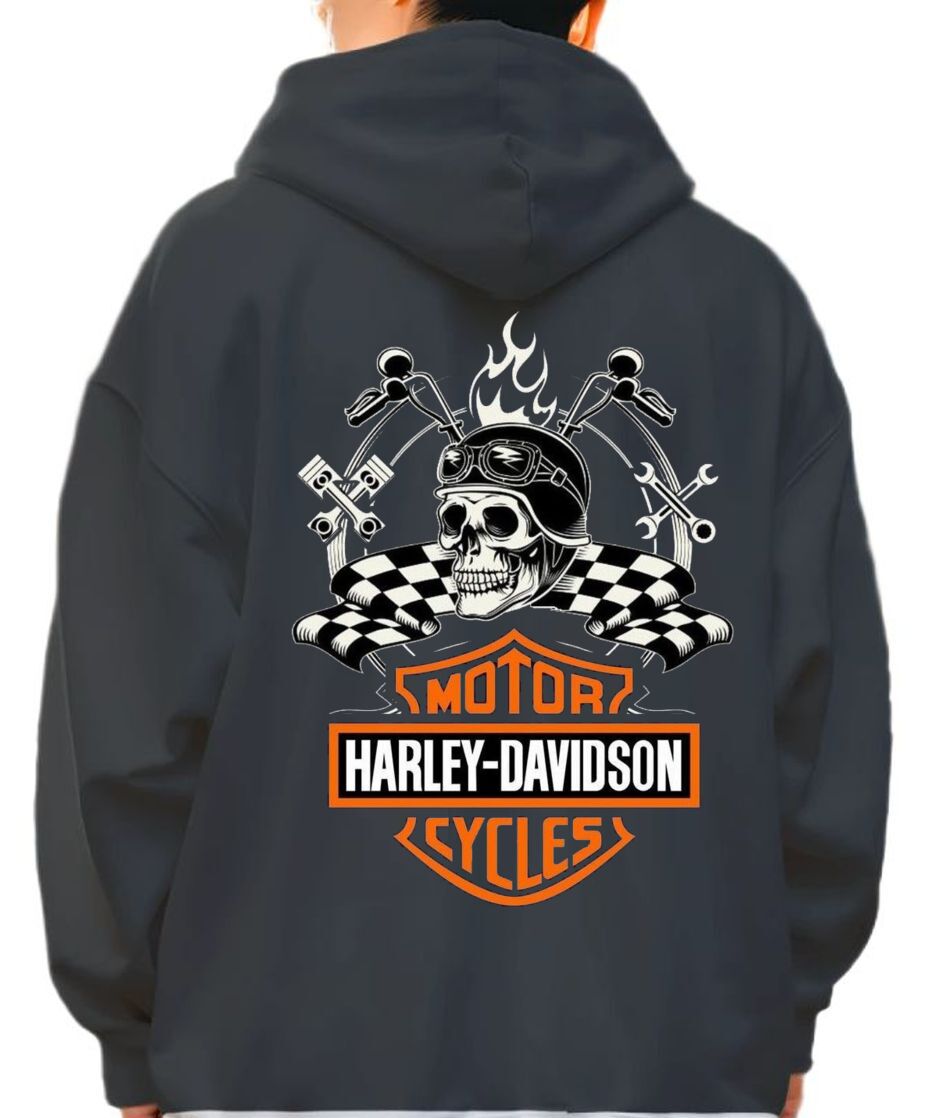 Hoodie Motor Cycles Hd Pop Culture Black