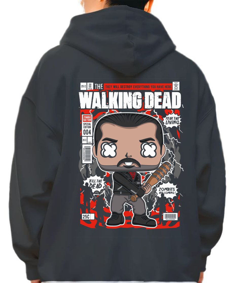 Hoodie Negan Walking Dead Pop Culture Black